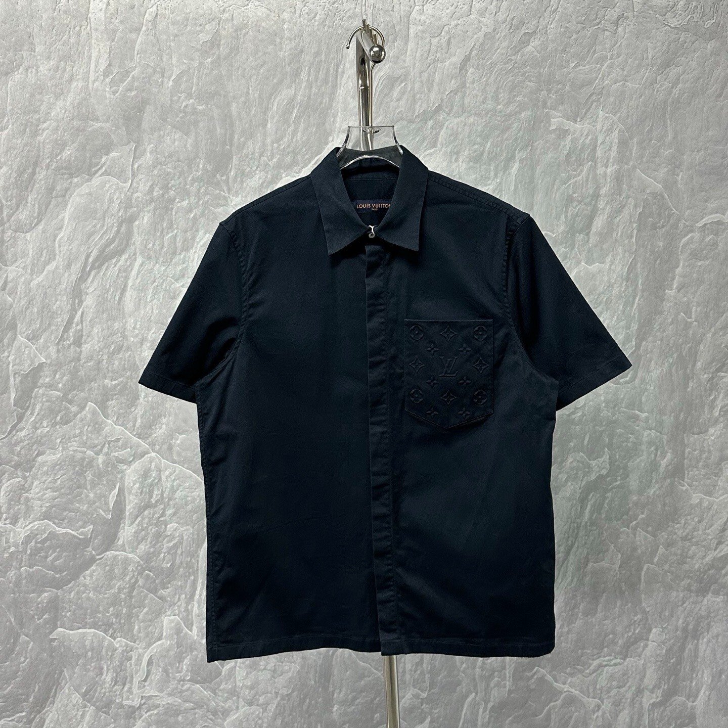 Louis Vuitton FW25 Embossed Pocket Short Sleeve Shirt