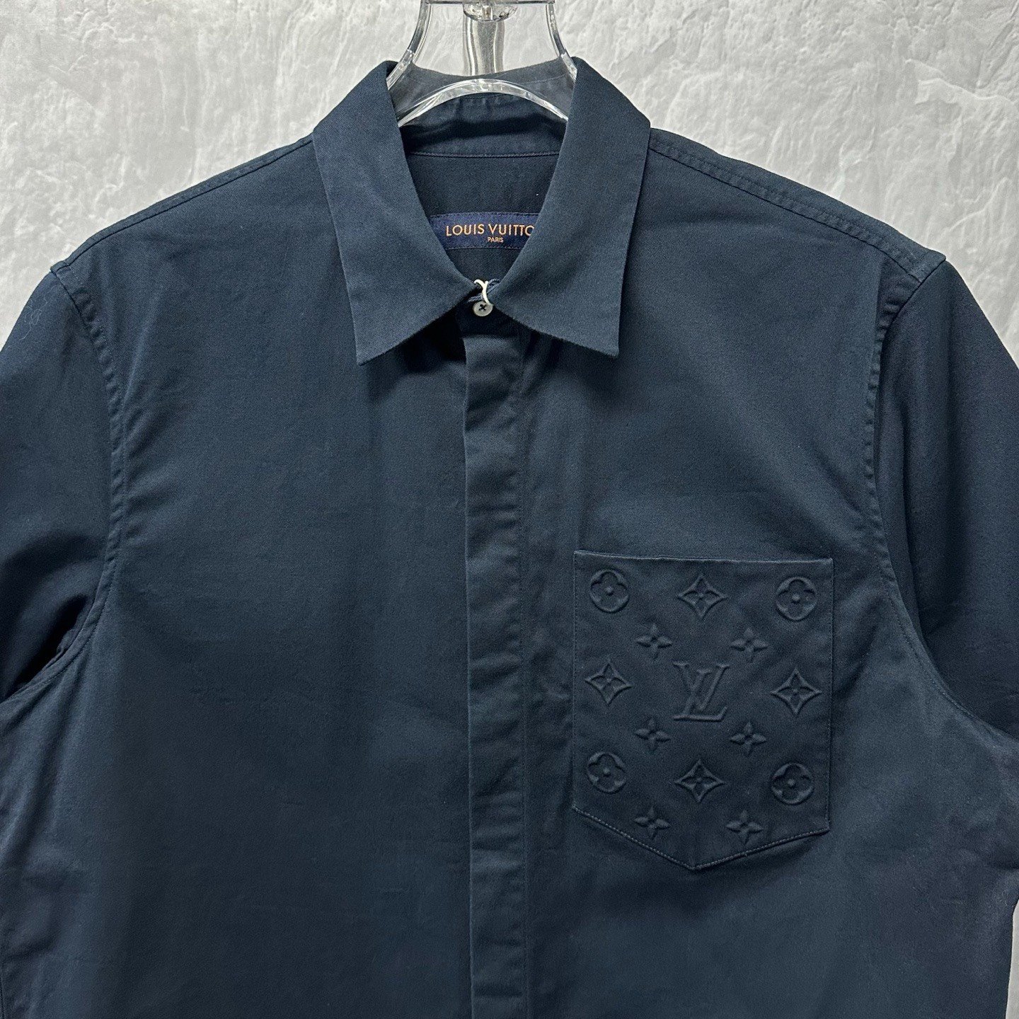 Louis Vuitton FW25 Embossed Pocket Short Sleeve Shirt — front