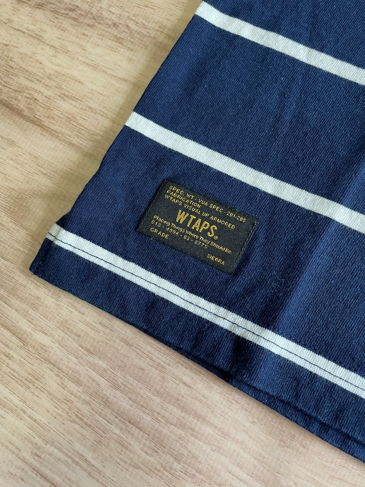 WTAPS VASQUE L/S Stripe Crewneck T-Shirt — back