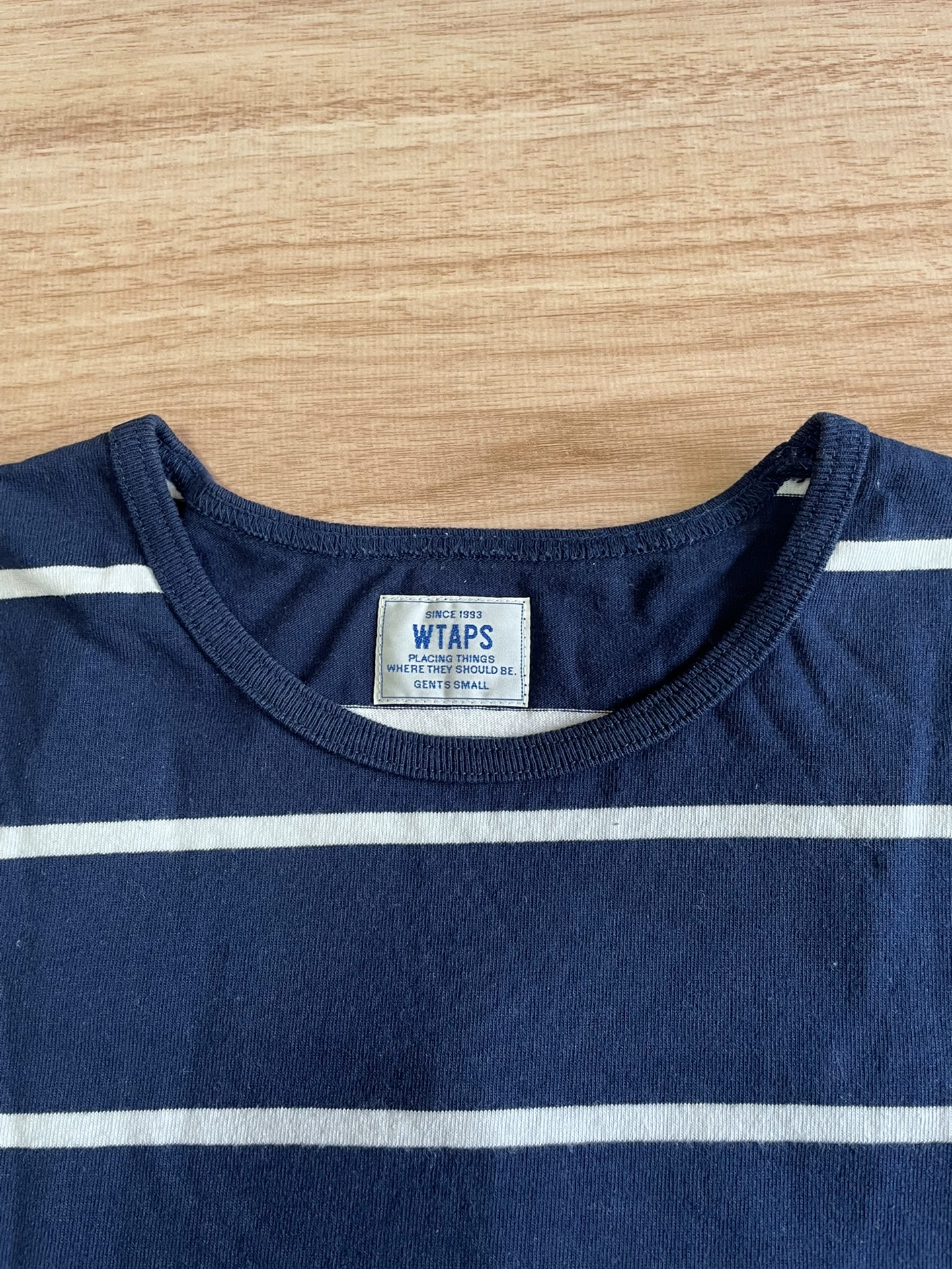 WTAPS VASQUE L/S Stripe Crewneck T-Shirt — detail