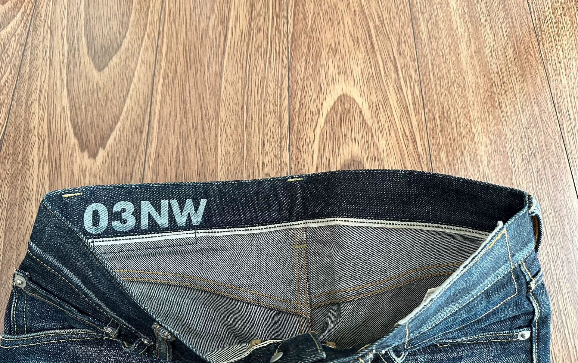 VISVIM Social Sculpture Non Washed Jeans — detail