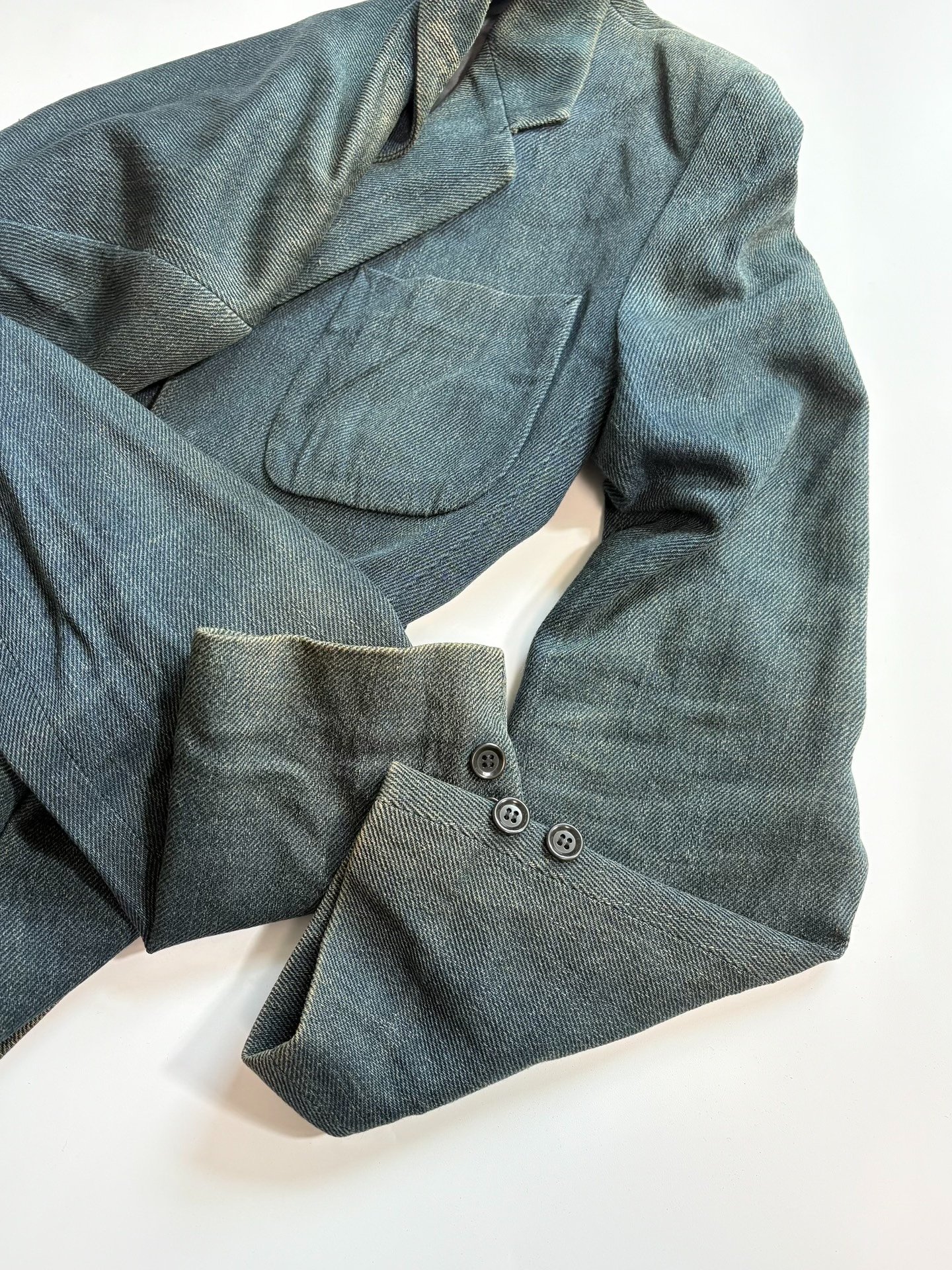 N.Hoolywood Indigo Dyed Jacket — label