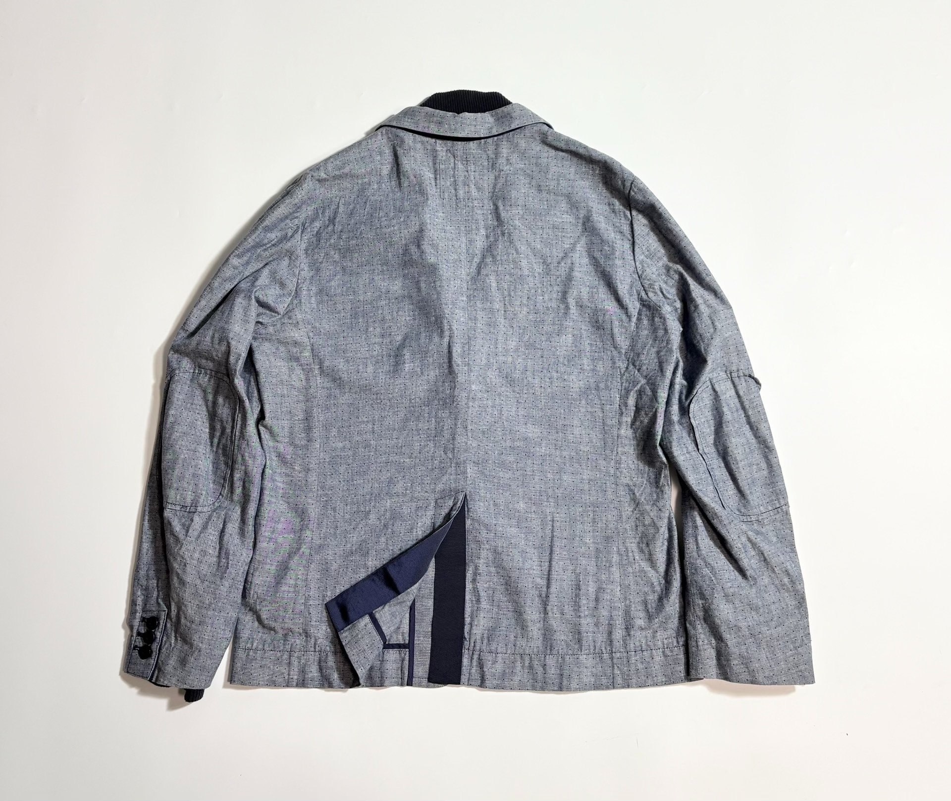 SACAI Spliced Blazer-Style Jacket — back