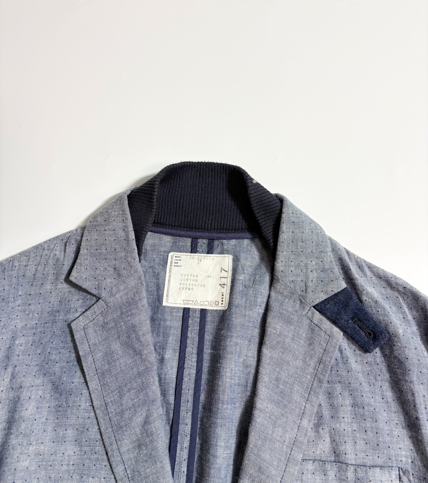 SACAI Spliced Blazer-Style Jacket — front
