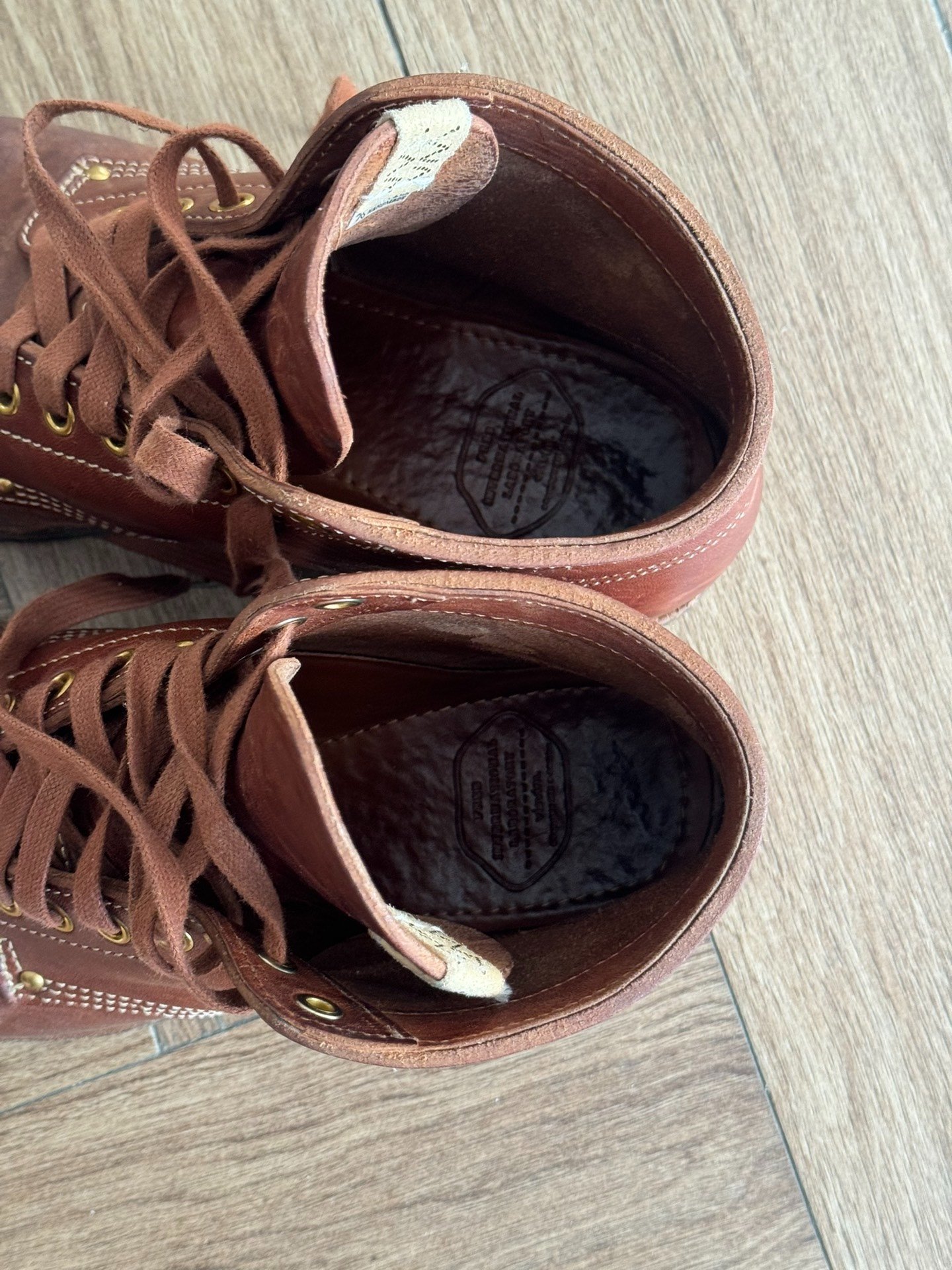 VISVIM Brigadier Boots 23AW — label