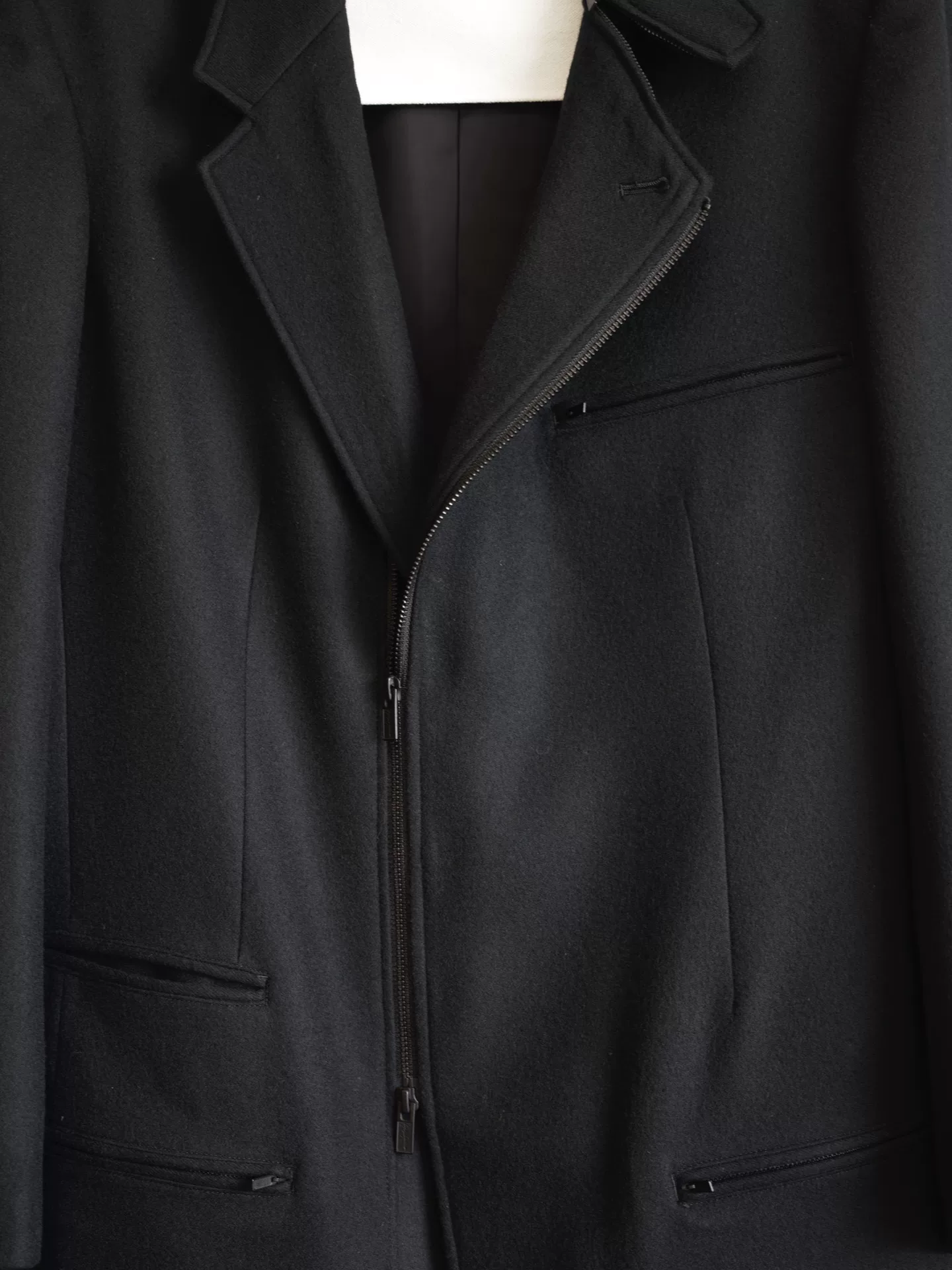Yohji Yamamoto 23AW Zip Flannel Jacket — label