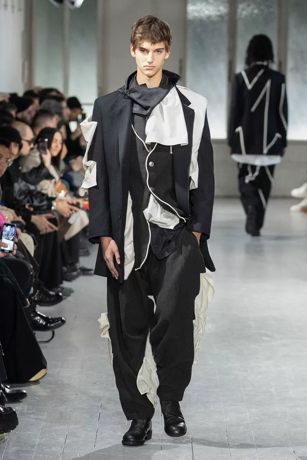Yohji Yamamoto 23AW Zip Flannel Jacket — front
