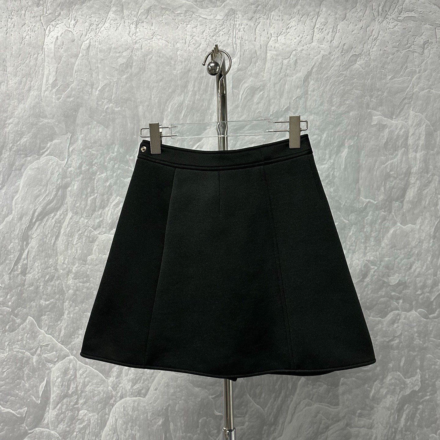Louis Vuitton Wrap Embroidered A-Line Mini Skirt — back