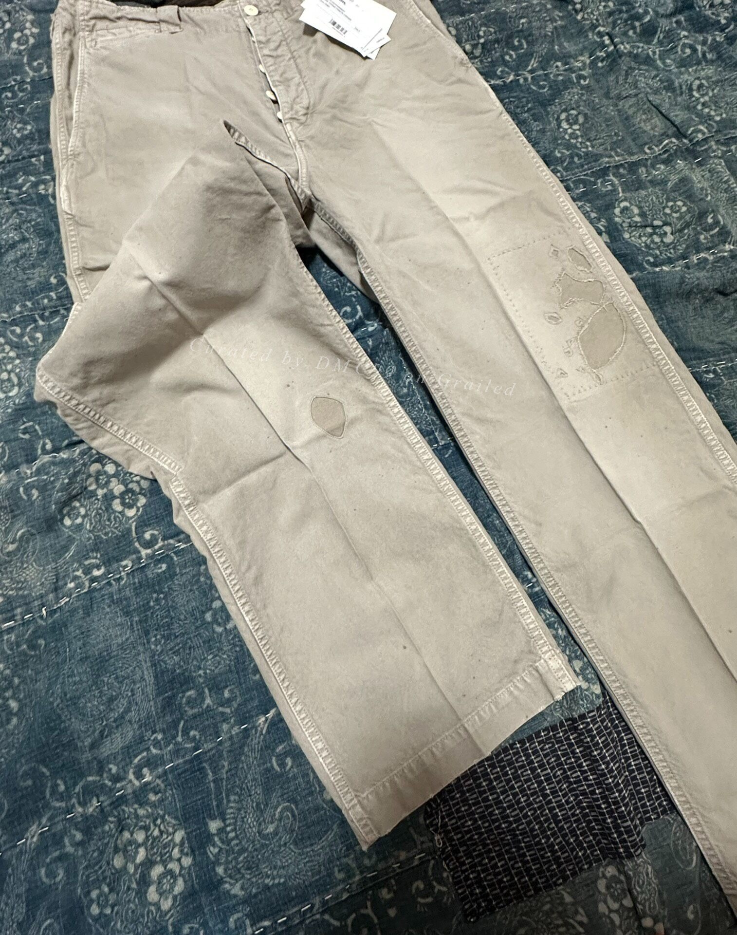 visvim Wide Chino Pants Crash 25SS — back