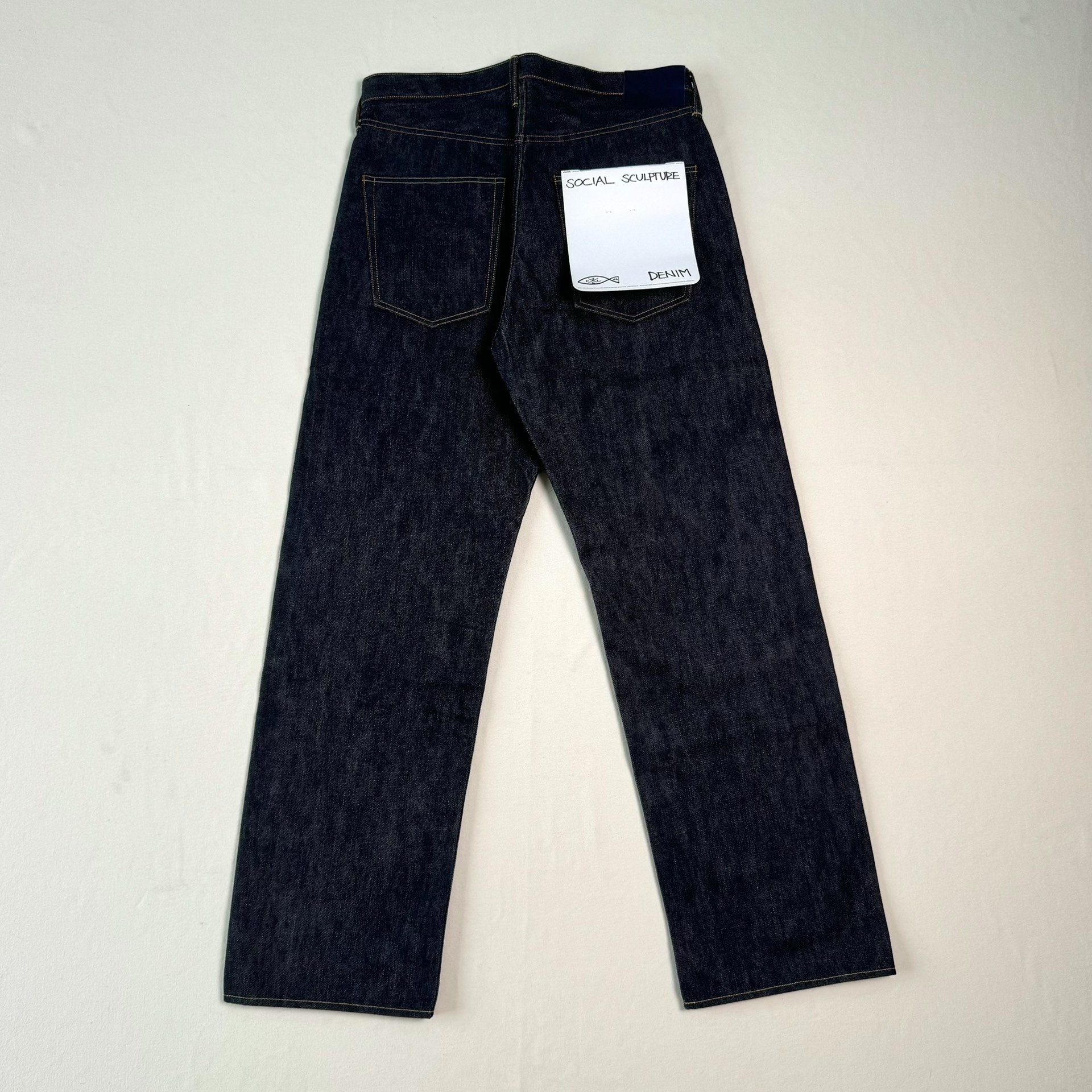 VISVIM 26ss Social Sculpture 01 Wide Raw Jeans — front