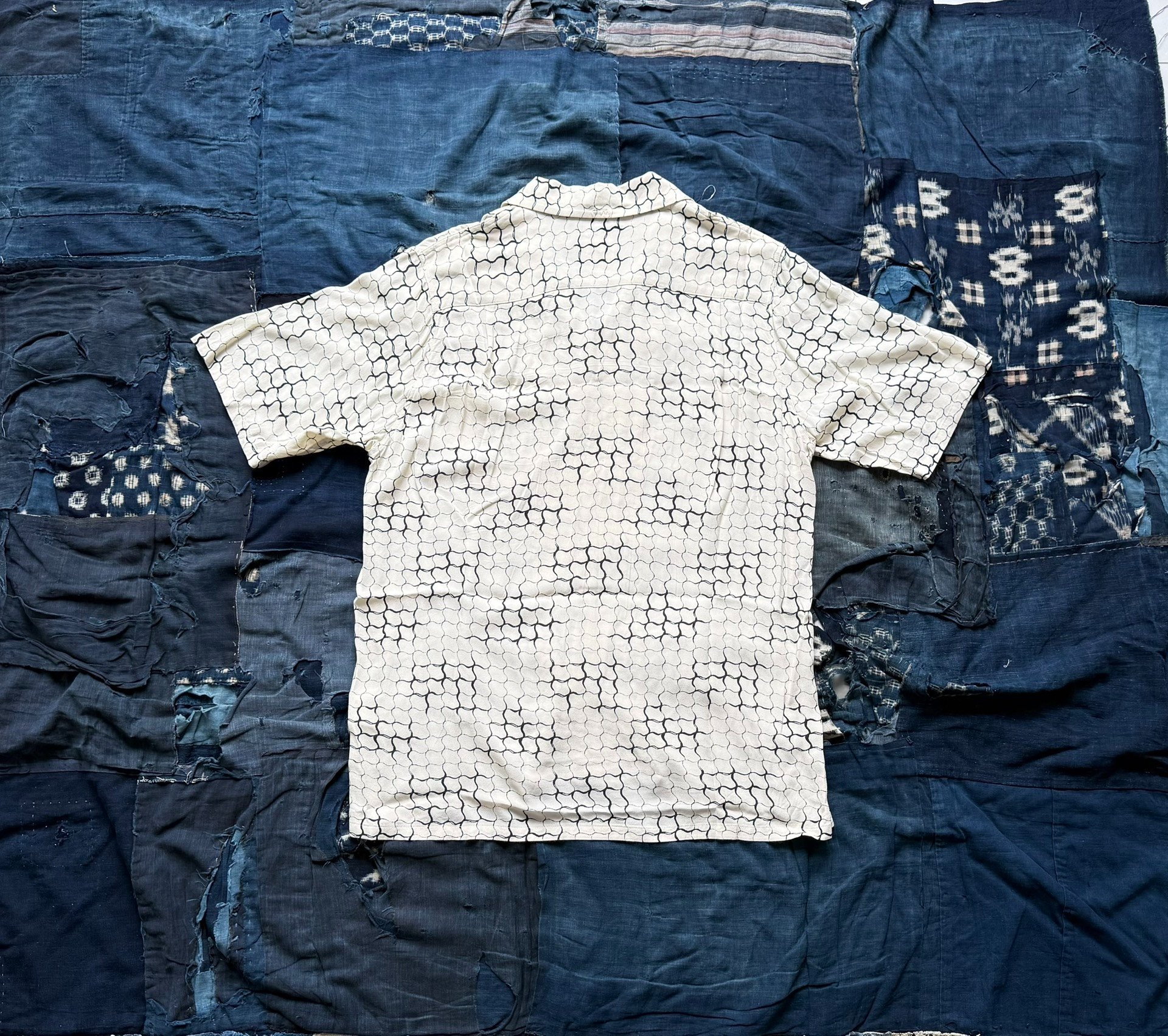 Visvim 20SS Free Edge S/S Lattice Shirt — detail