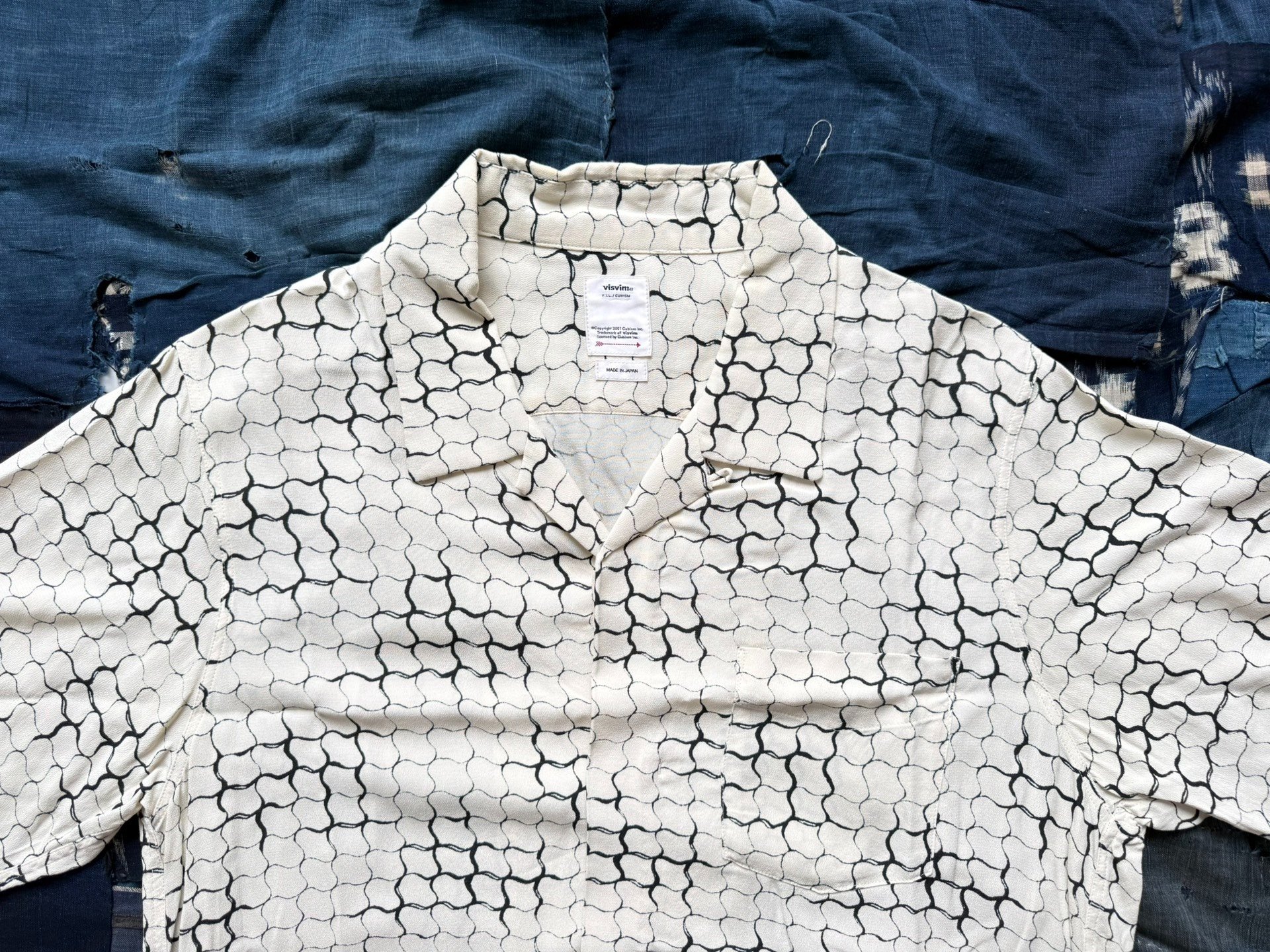 Visvim 20SS Free Edge S/S Lattice Shirt — back