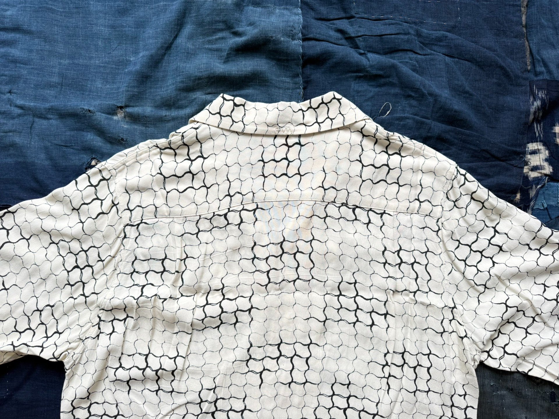 Visvim 20SS Free Edge S/S Lattice Shirt — label