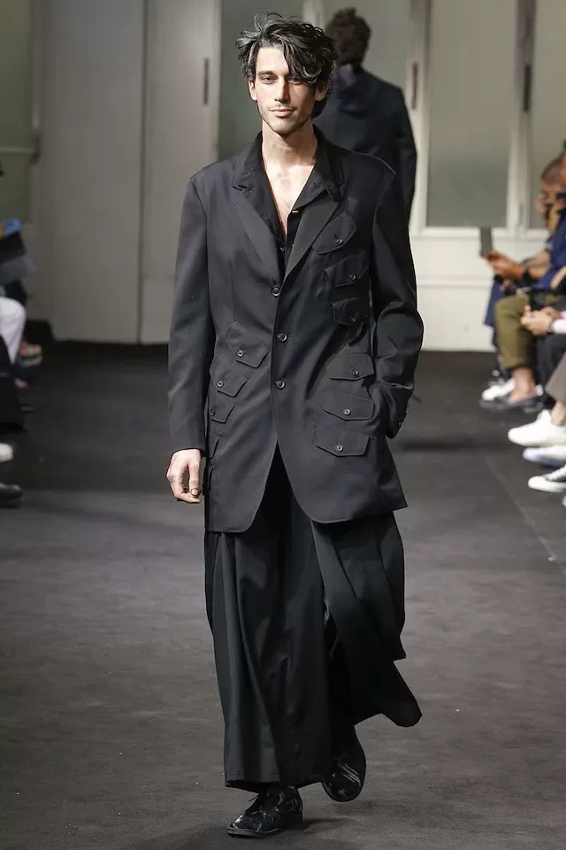 Yohji Yamamoto 19SS Multi-Pocket Jacket — detail
