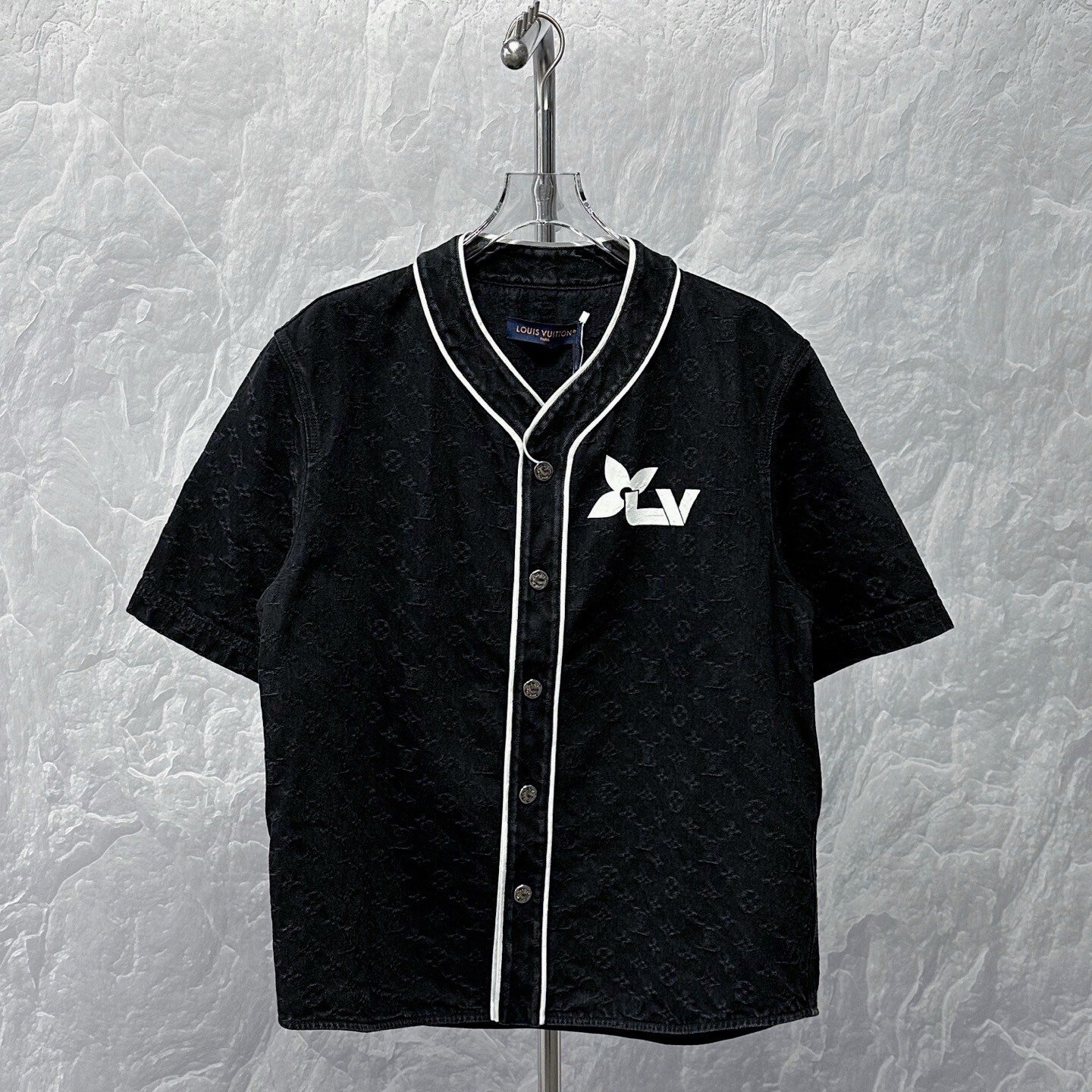 Louis Vuitton Printed Denim Short Sleeve