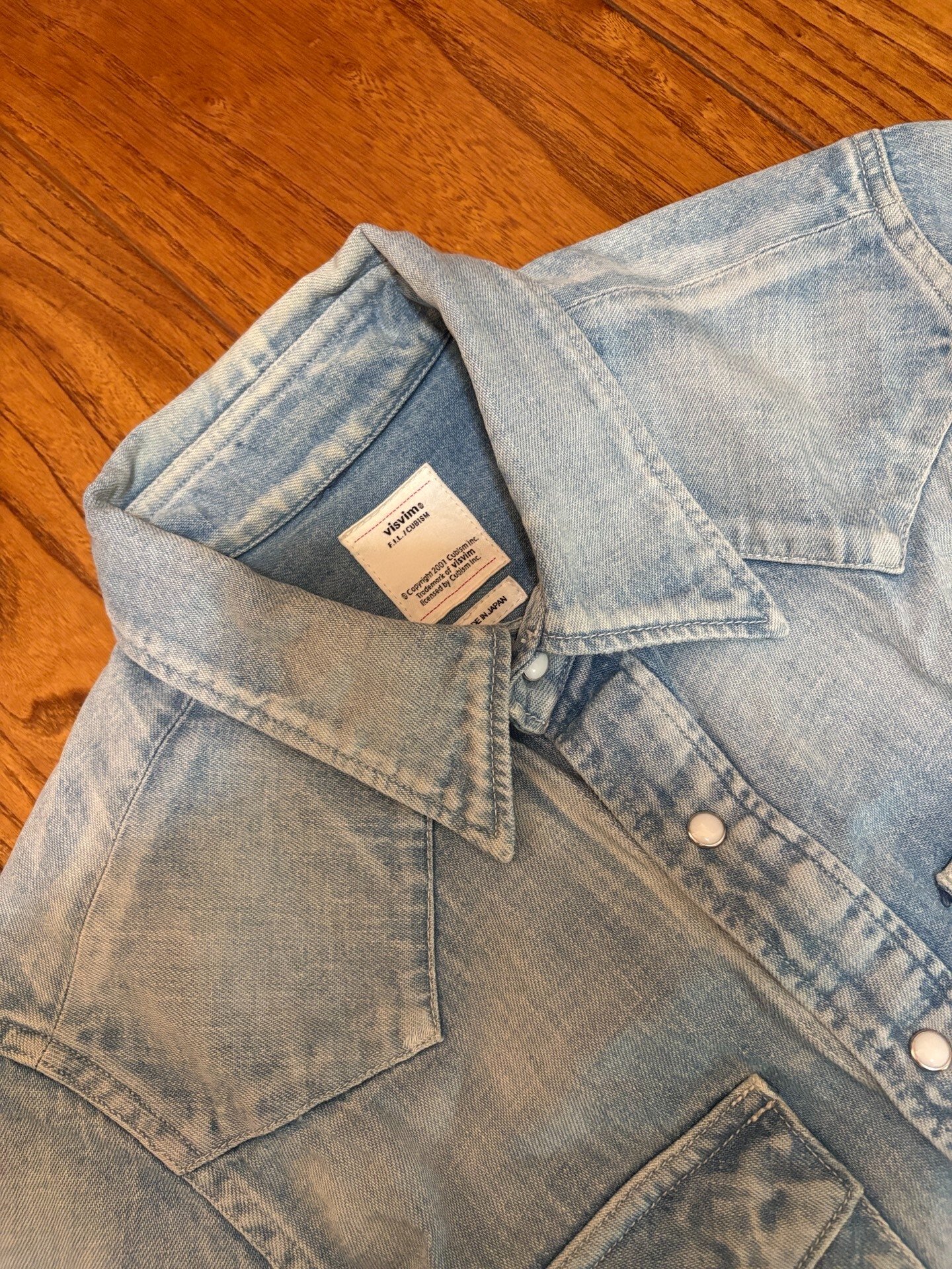 VISVIM Social Sculpture Denim Shirt — detail