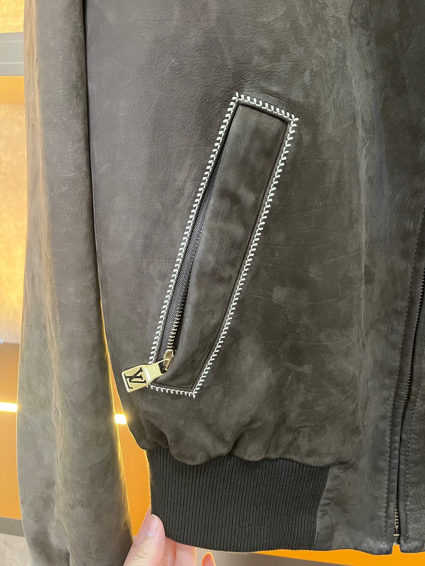 Louis Vuitton Tyler Suede Jacket — back