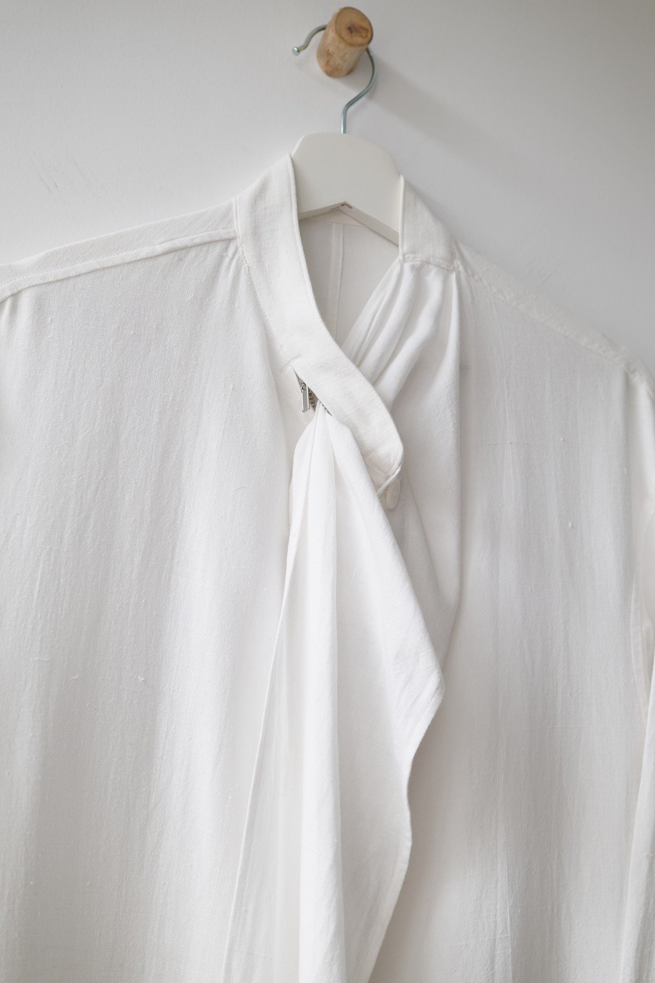 Yohji Yamamoto Pour Homme 21SS Scarf Coat — detail