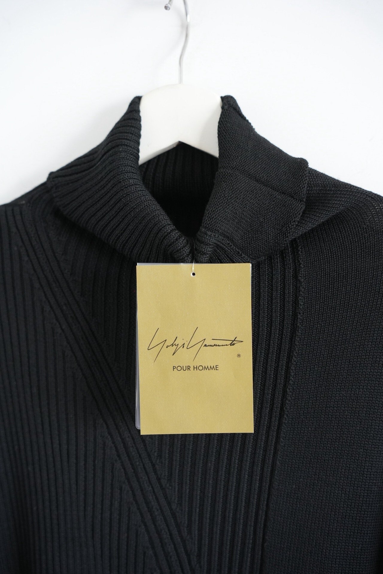 Yohji Yamamoto 24AW Cable Knit Turtleneck — detail