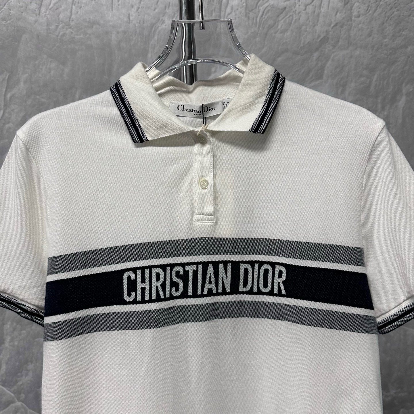 Dior Christian Dior Stripe Polo Short Sleeve — back