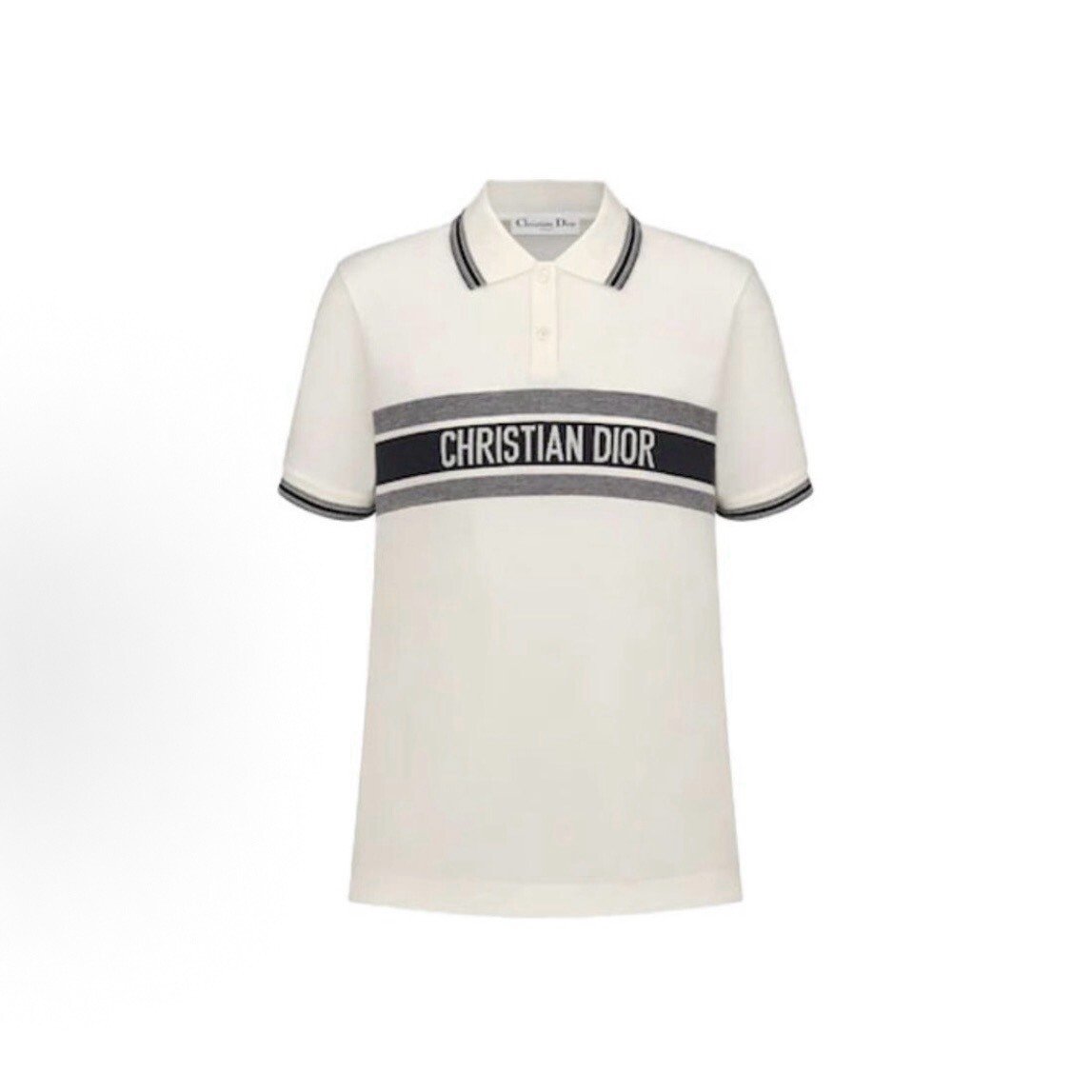 Dior Christian Dior Stripe Polo Short Sleeve