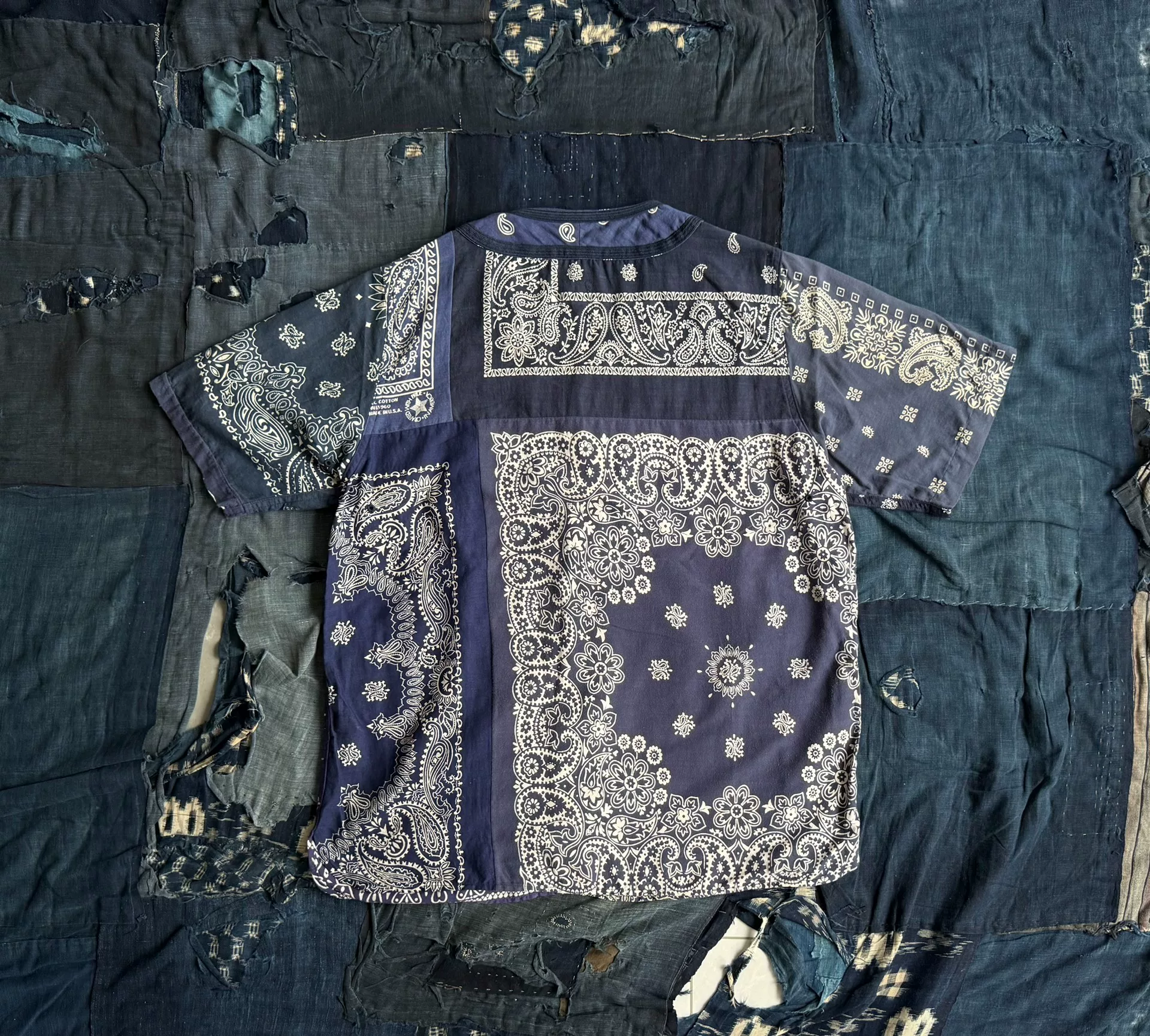 VISVIM 18AW Dugout S/S Bandana Shirt — detail