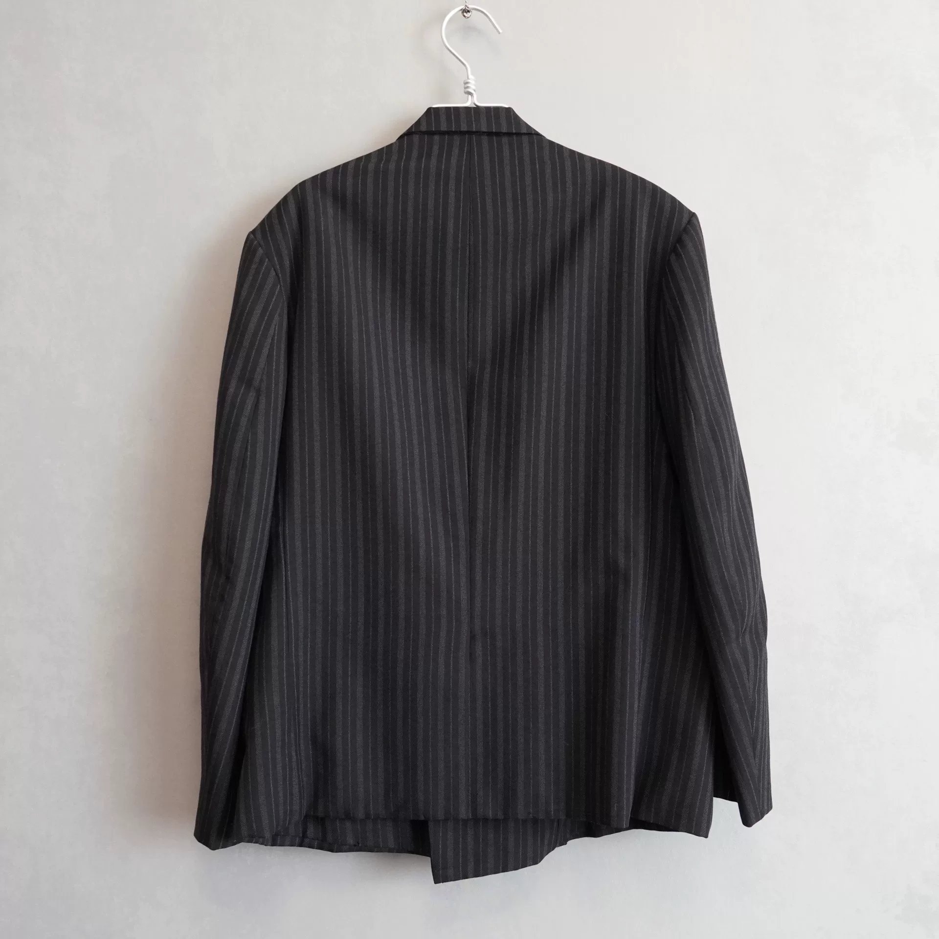 Yohji Yamamoto 95AW Striped Double-Breasted Jacket — detail