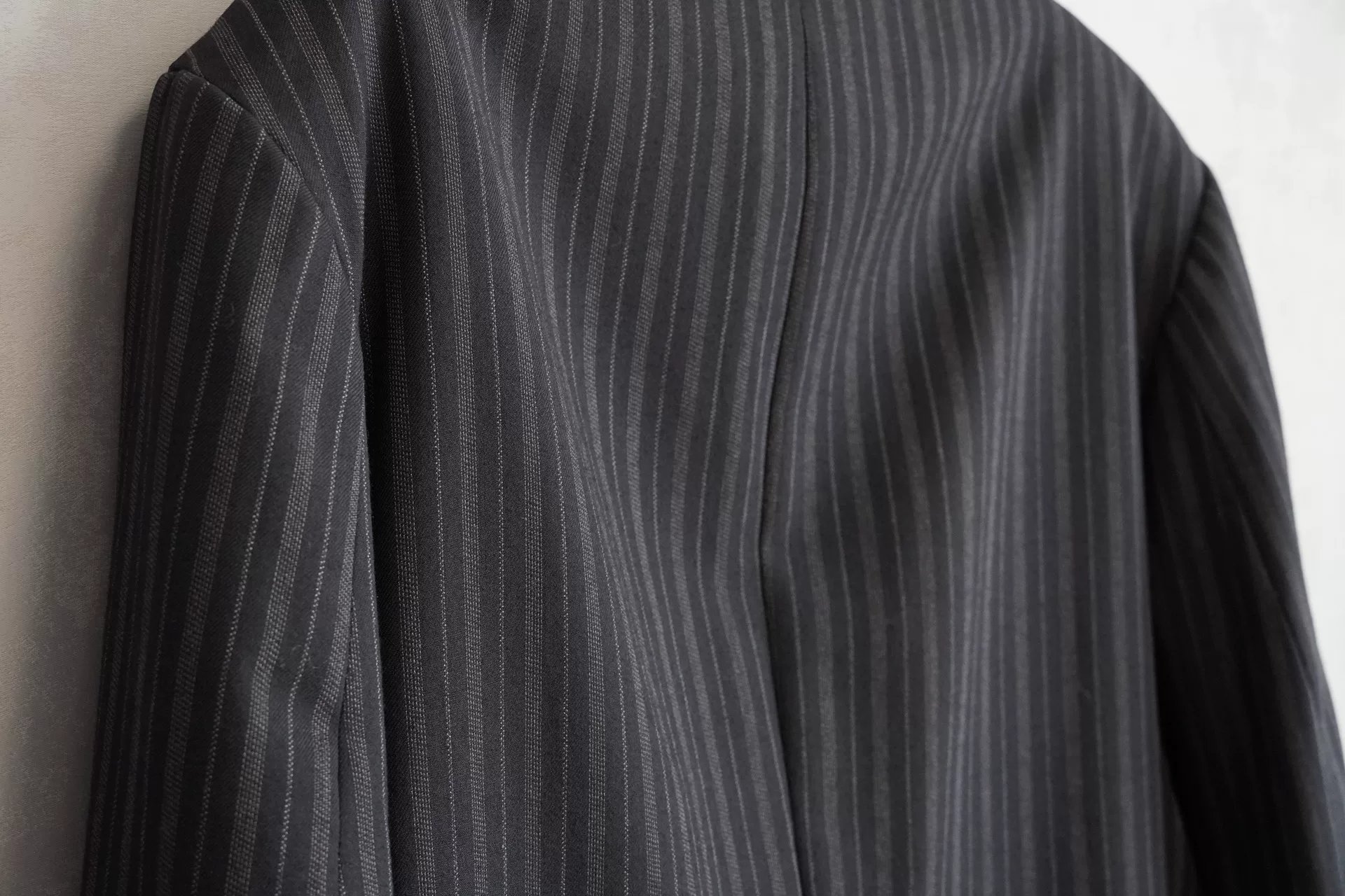 Yohji Yamamoto 95AW Striped Double-Breasted Jacket — back