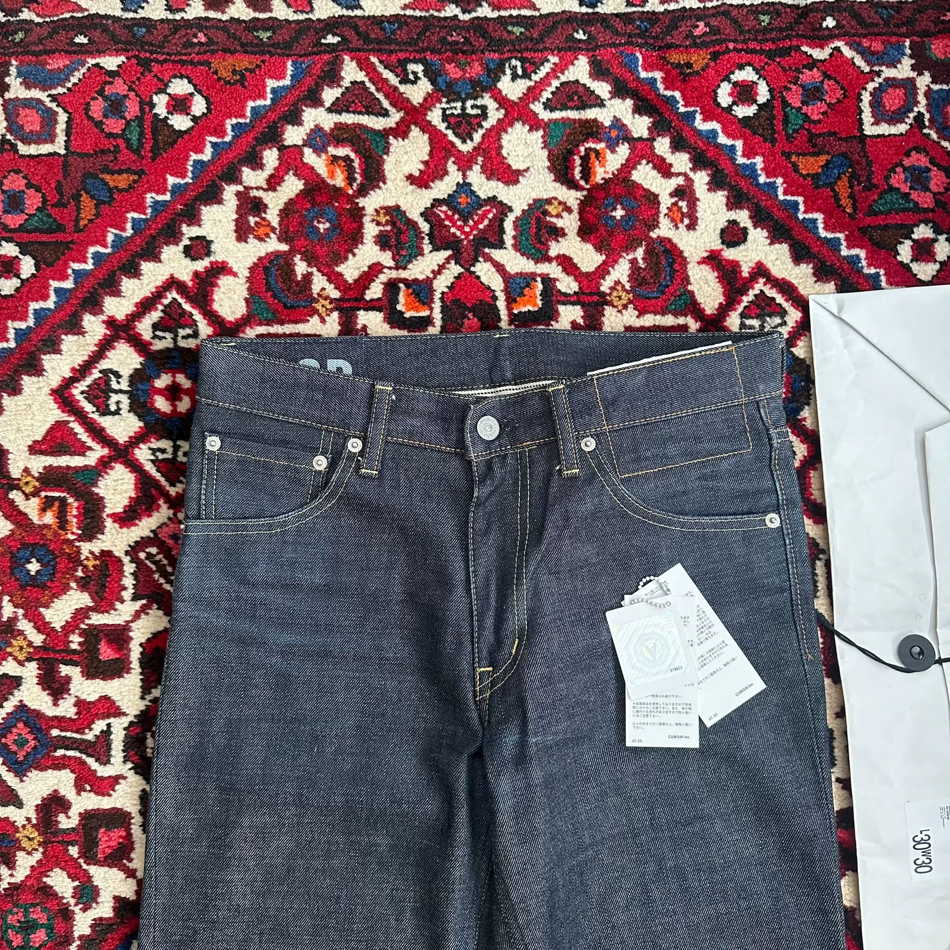 visvim 13aw 03r NW Raw Denim Jeans — back