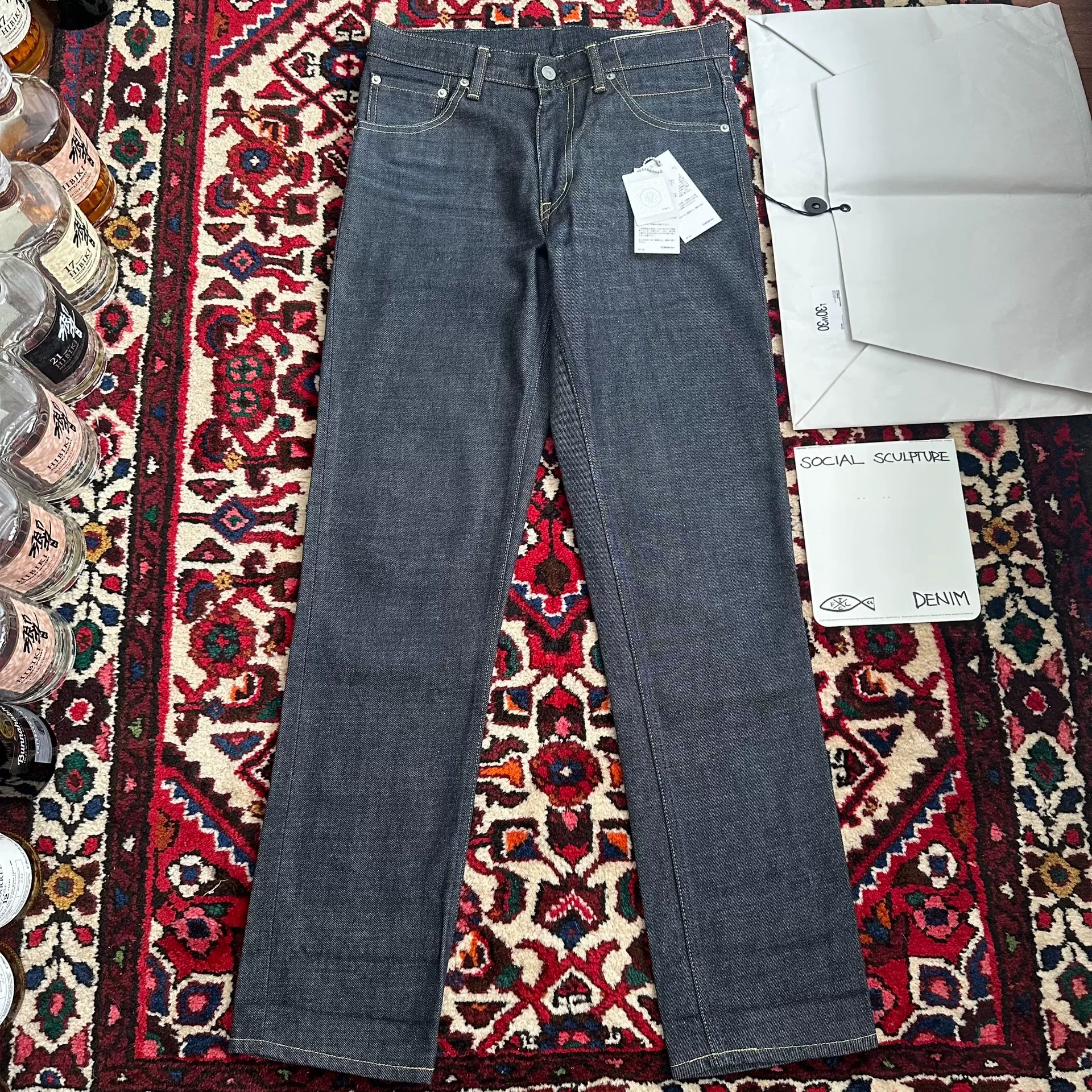 visvim 13aw 03r NW Raw Denim Jeans — front