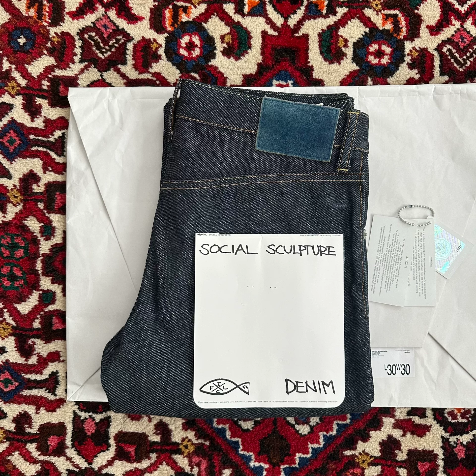 visvim 13aw 03r NW Raw Denim Jeans