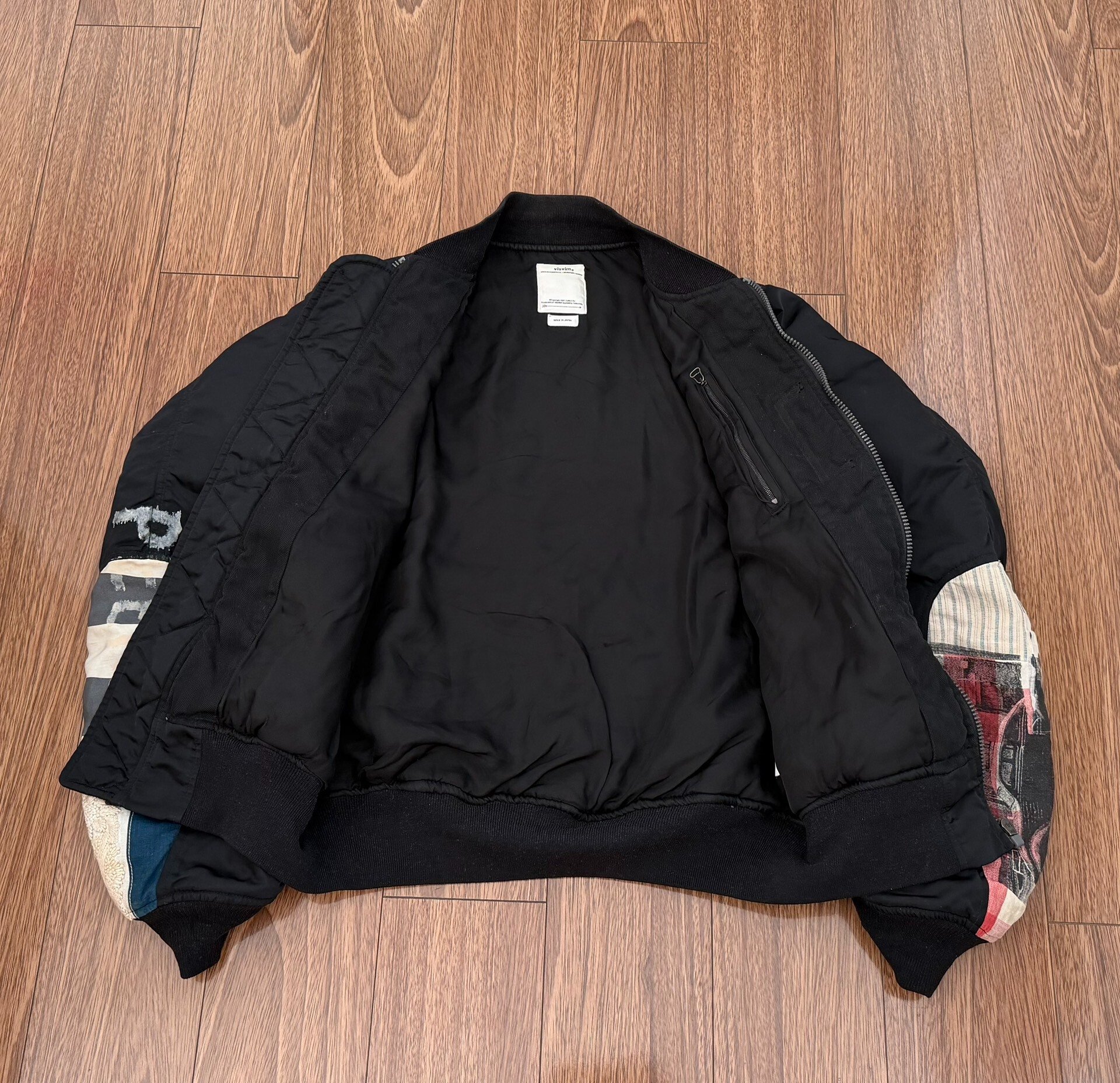 VISVIM THORSON JKT COLLAGE 19SS MA-1 — detail