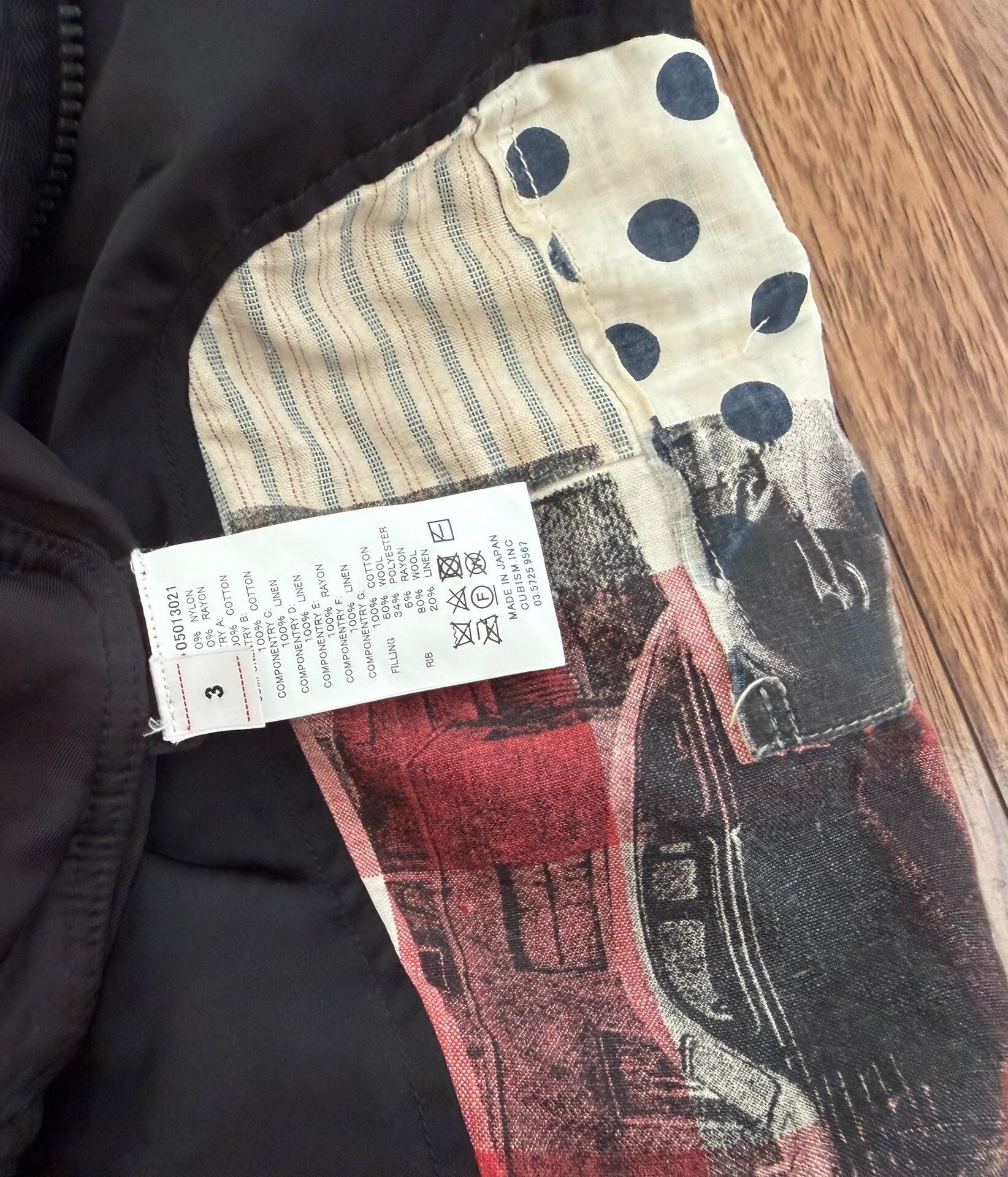 VISVIM THORSON JKT COLLAGE 19SS MA-1 — back