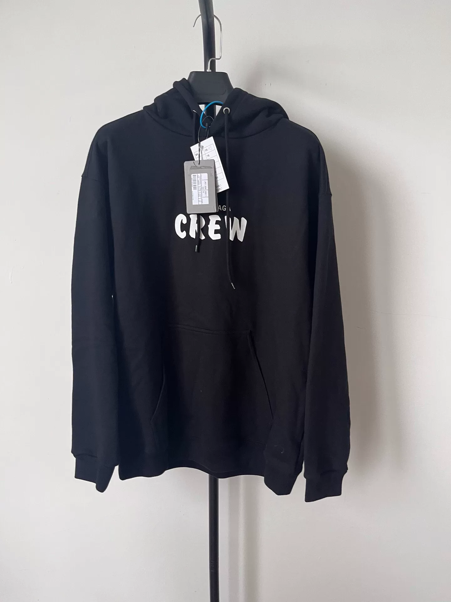 Balenciaga Women's CREW Print Hoodie