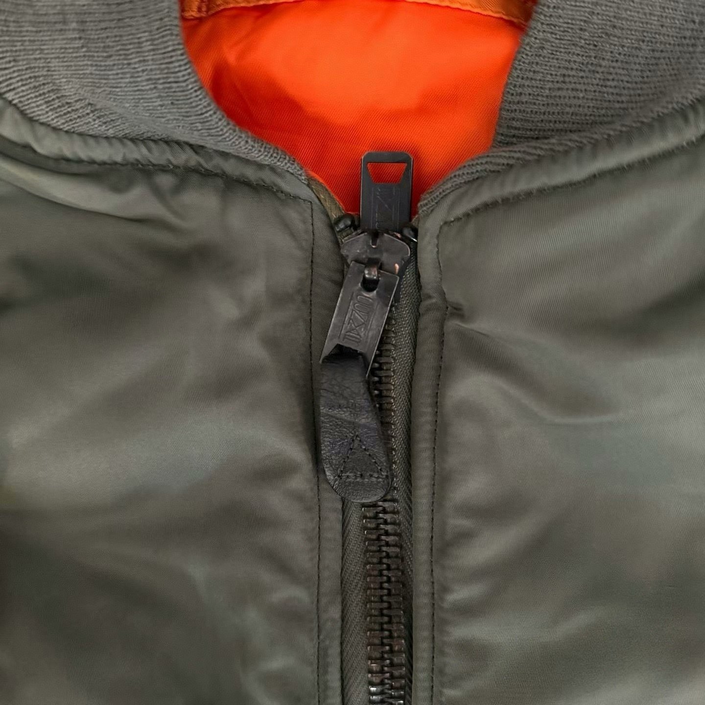 Vintage Alpha MA-1 Bomber Jacket — detail