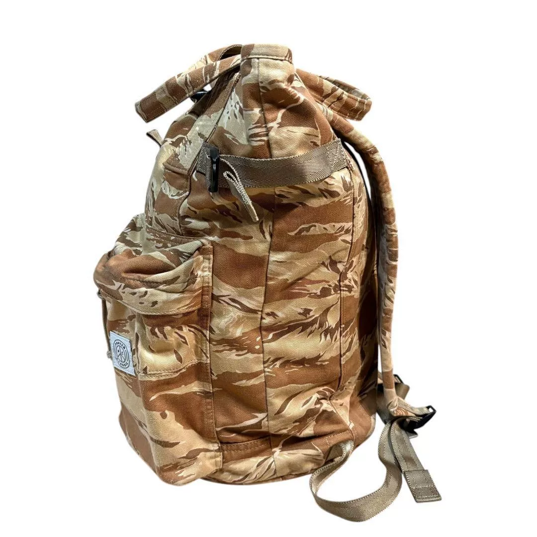 PORTER CLASSIC Tiger Camo 3-Way Backpack — detail