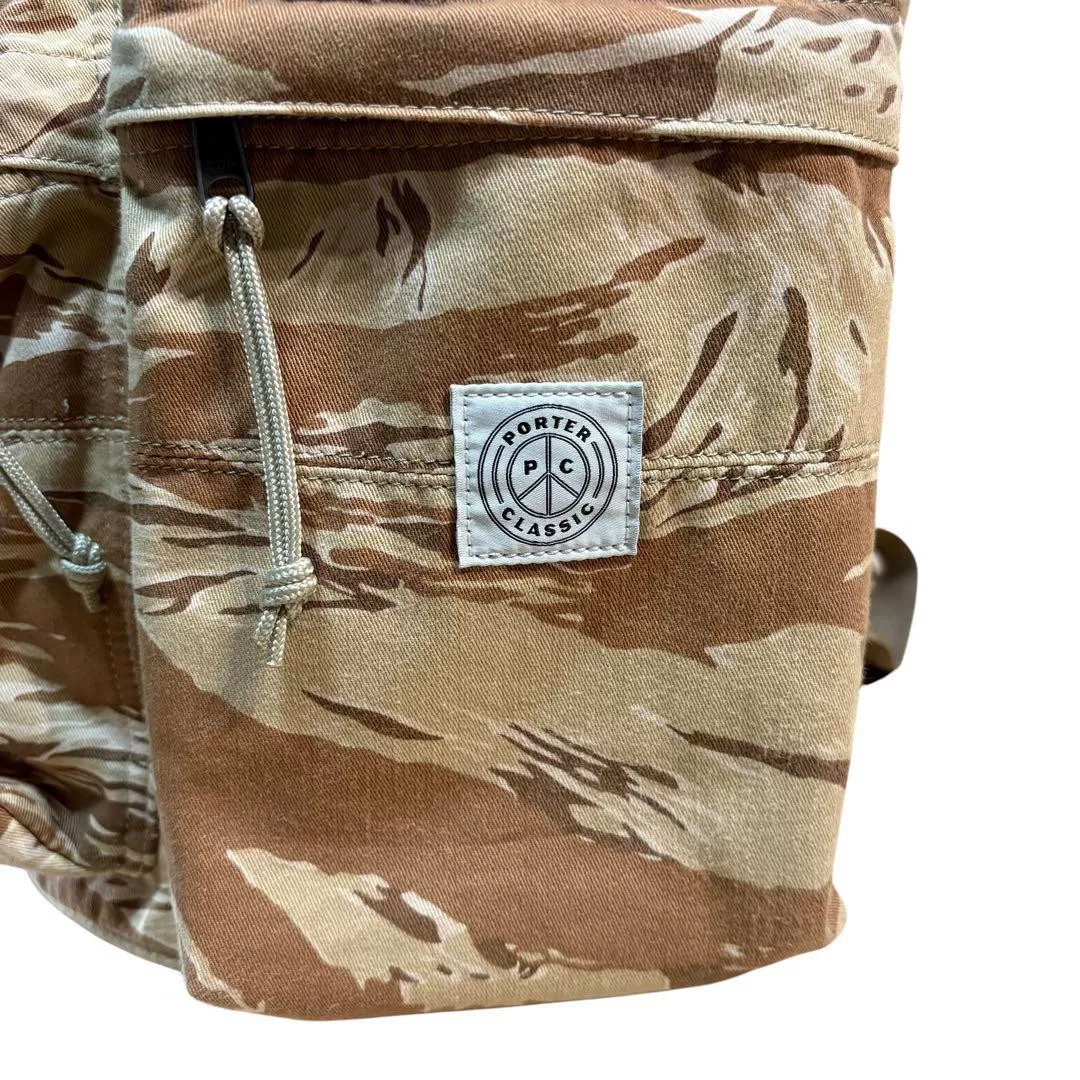 PORTER CLASSIC Tiger Camo 3-Way Backpack — back