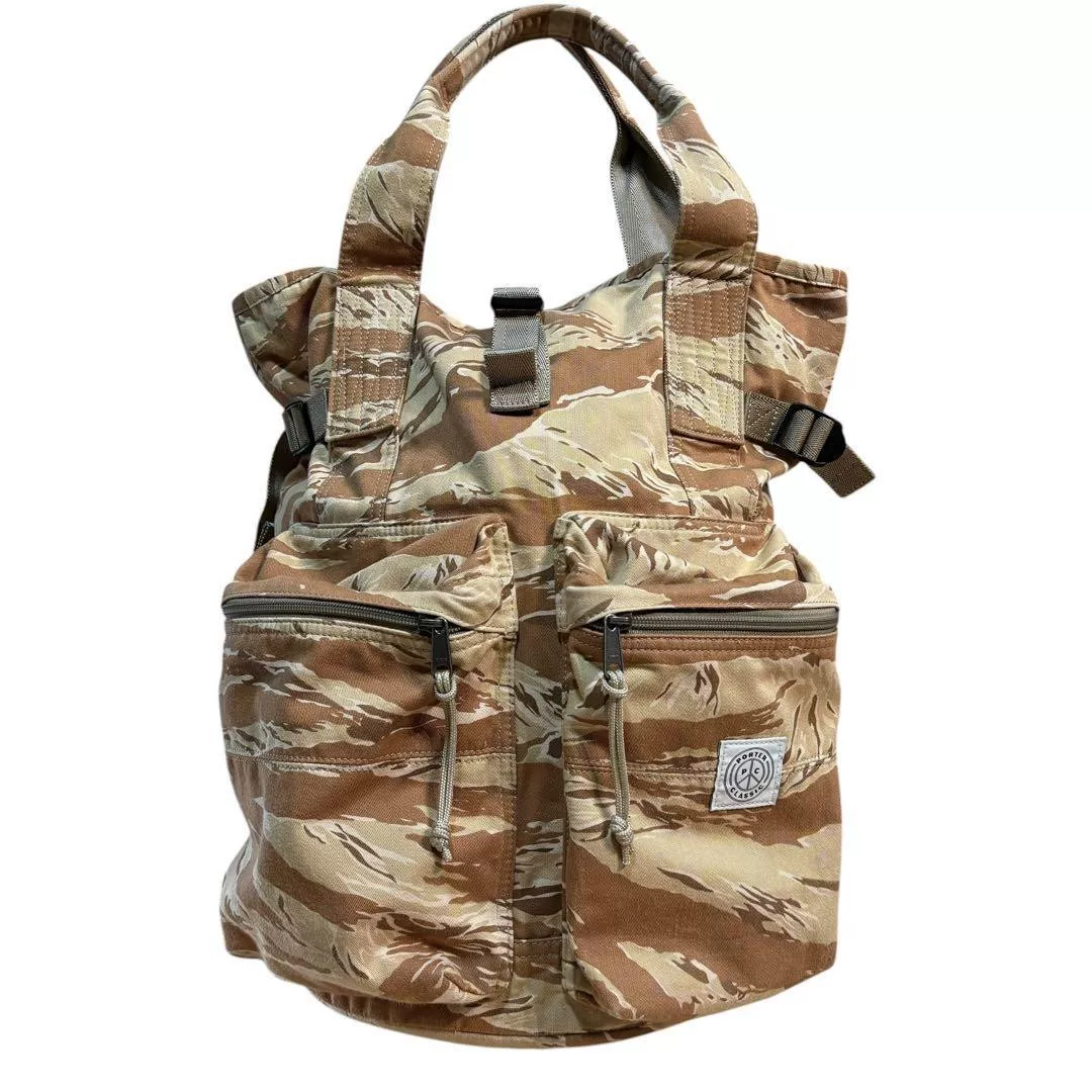 PORTER CLASSIC Tiger Camo 3-Way Backpack
