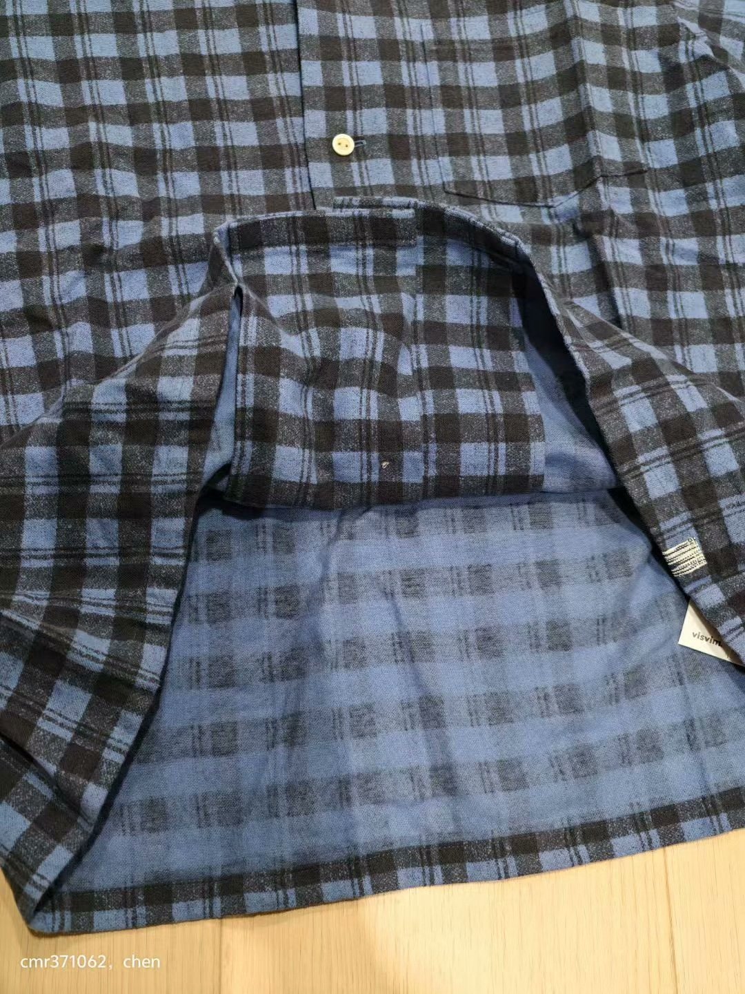 visvim 22AW Fairway Shirt Khadi Check — label