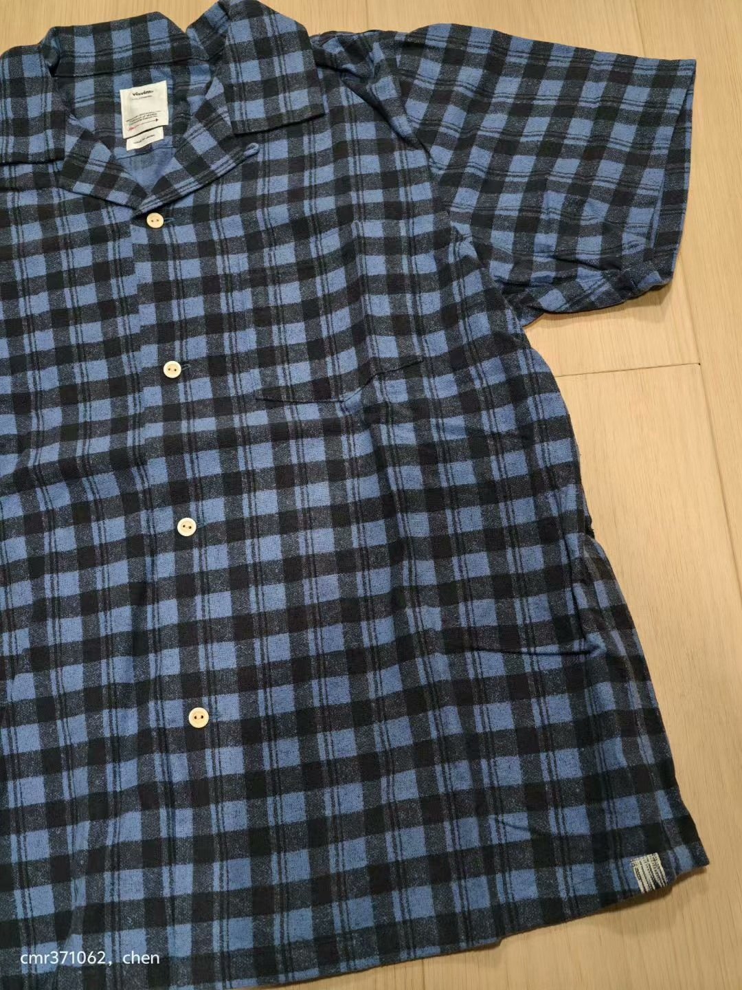 visvim 22AW Fairway Shirt Khadi Check — detail