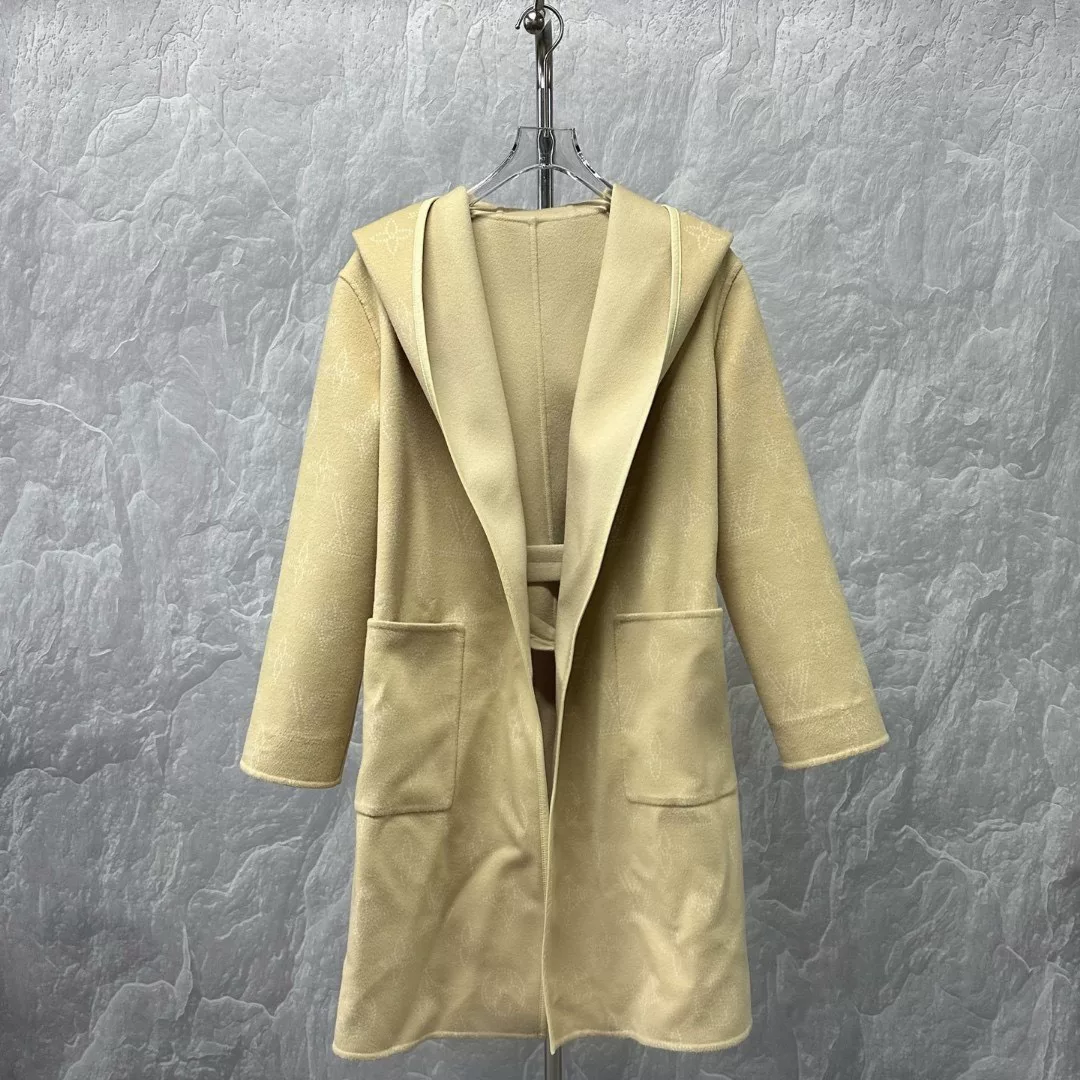 Louis Vuitton Reversible Cashmere Hooded Coat — front