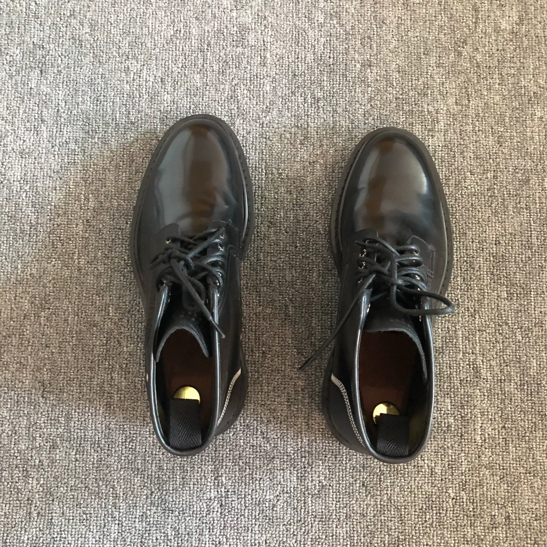 Dior Homme Military Leather Boots — front