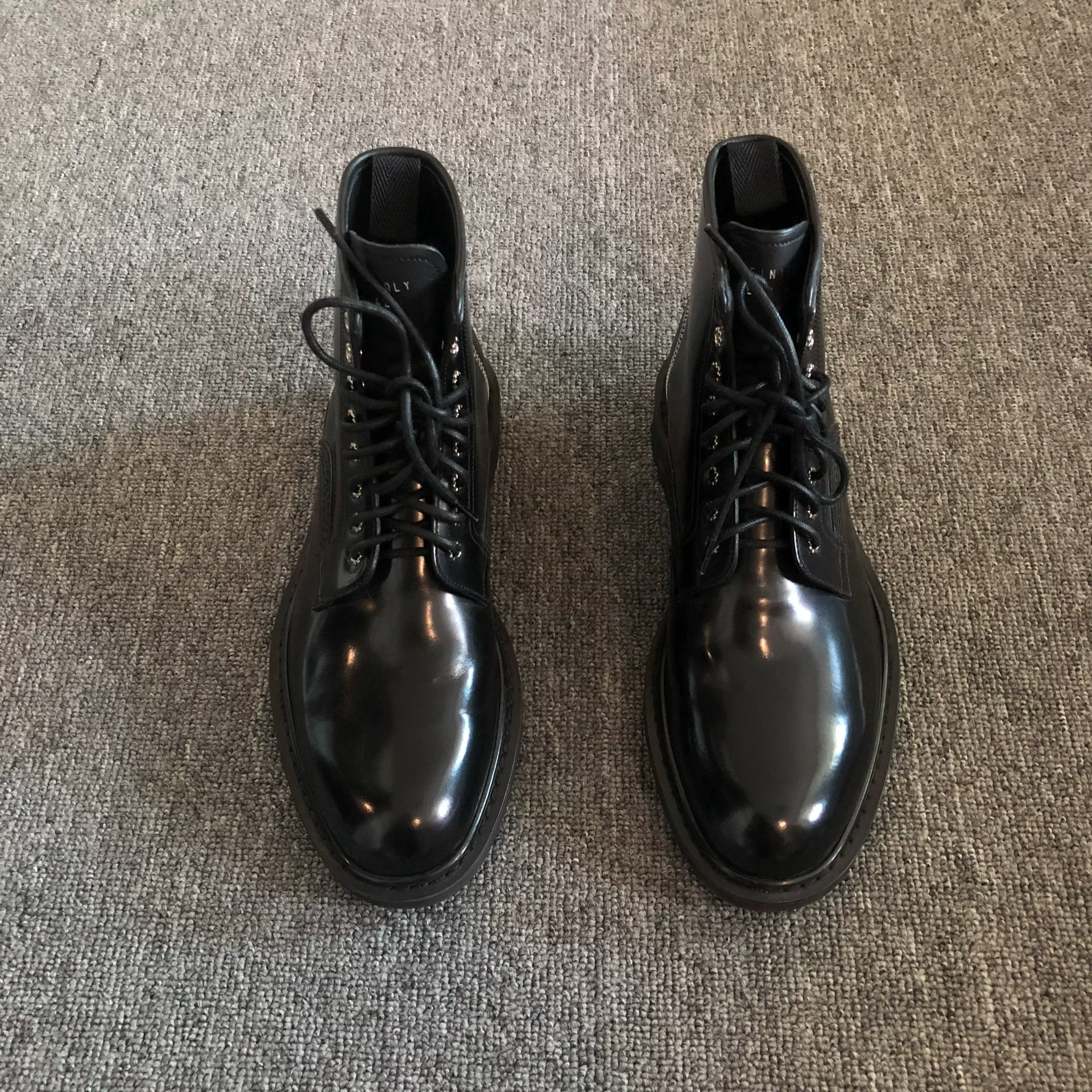 Dior Homme Military Leather Boots — detail