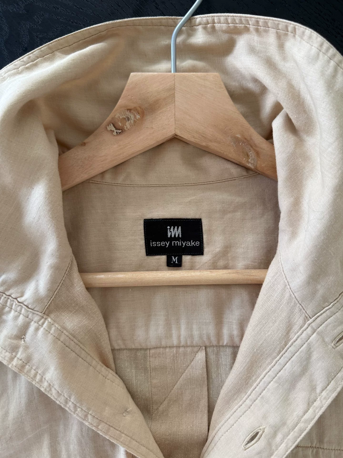 Issey Miyake Oversized Collared Shirt — detail