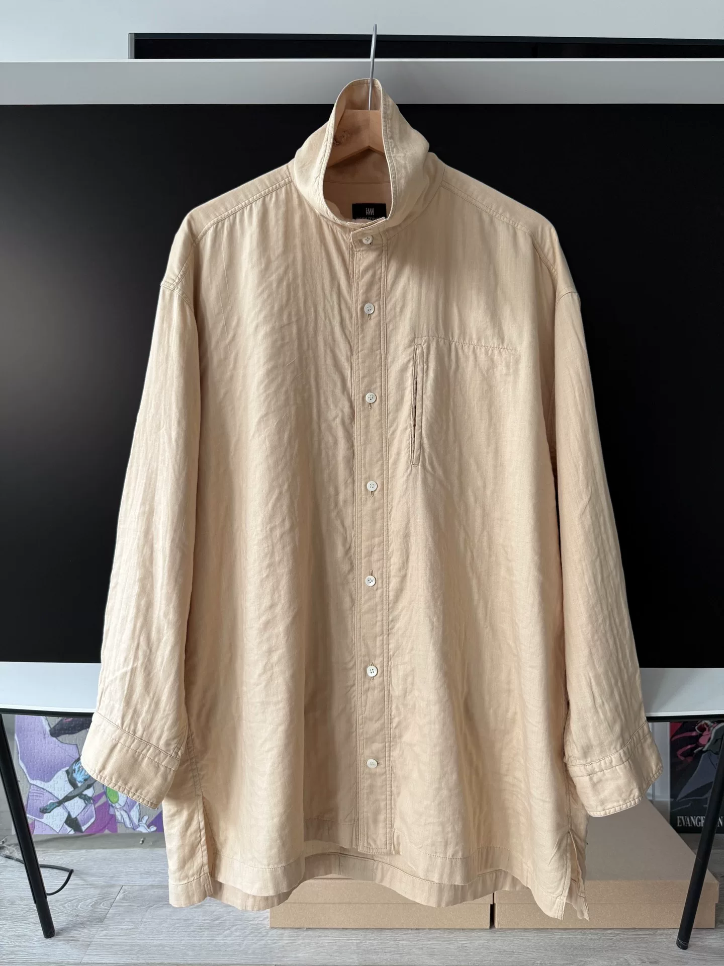 Issey Miyake Oversized Collared Shirt