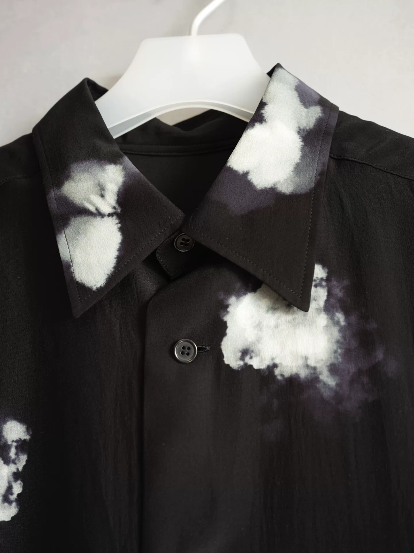 Yohji Yamamoto 25SS Cloud Silk Shirt — label