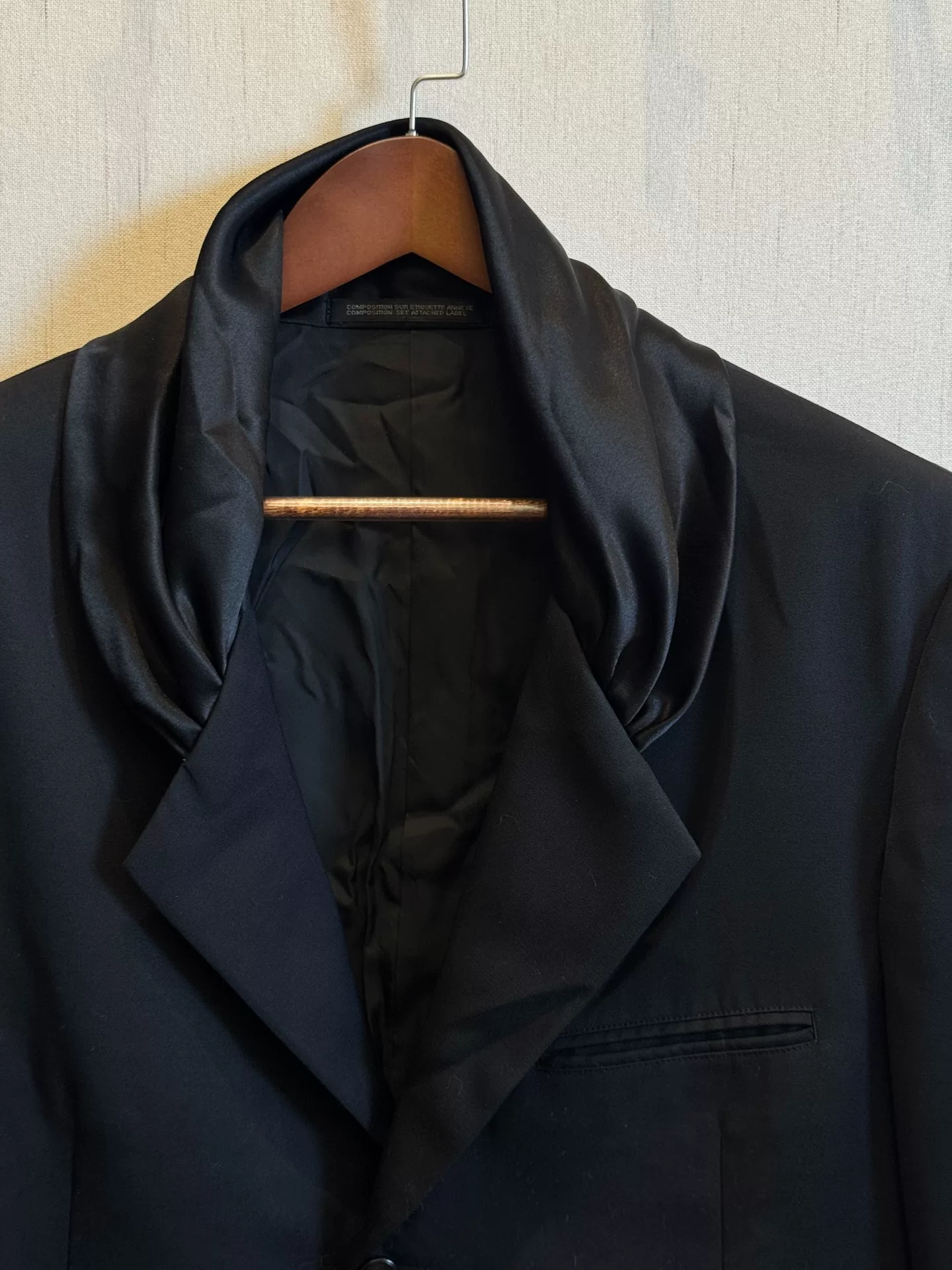 Yohji Yamamoto 99aw Black Blazer — front
