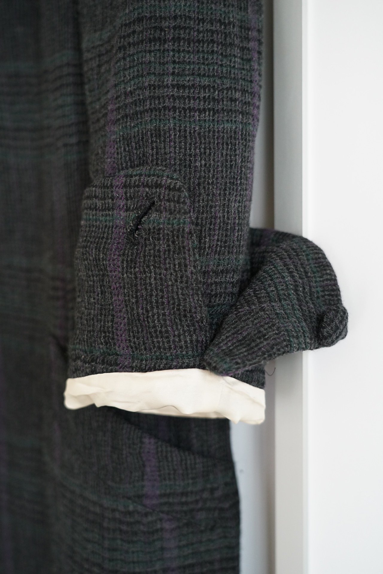 Yohji Yamamoto 2012 AW Plaid Coat — label