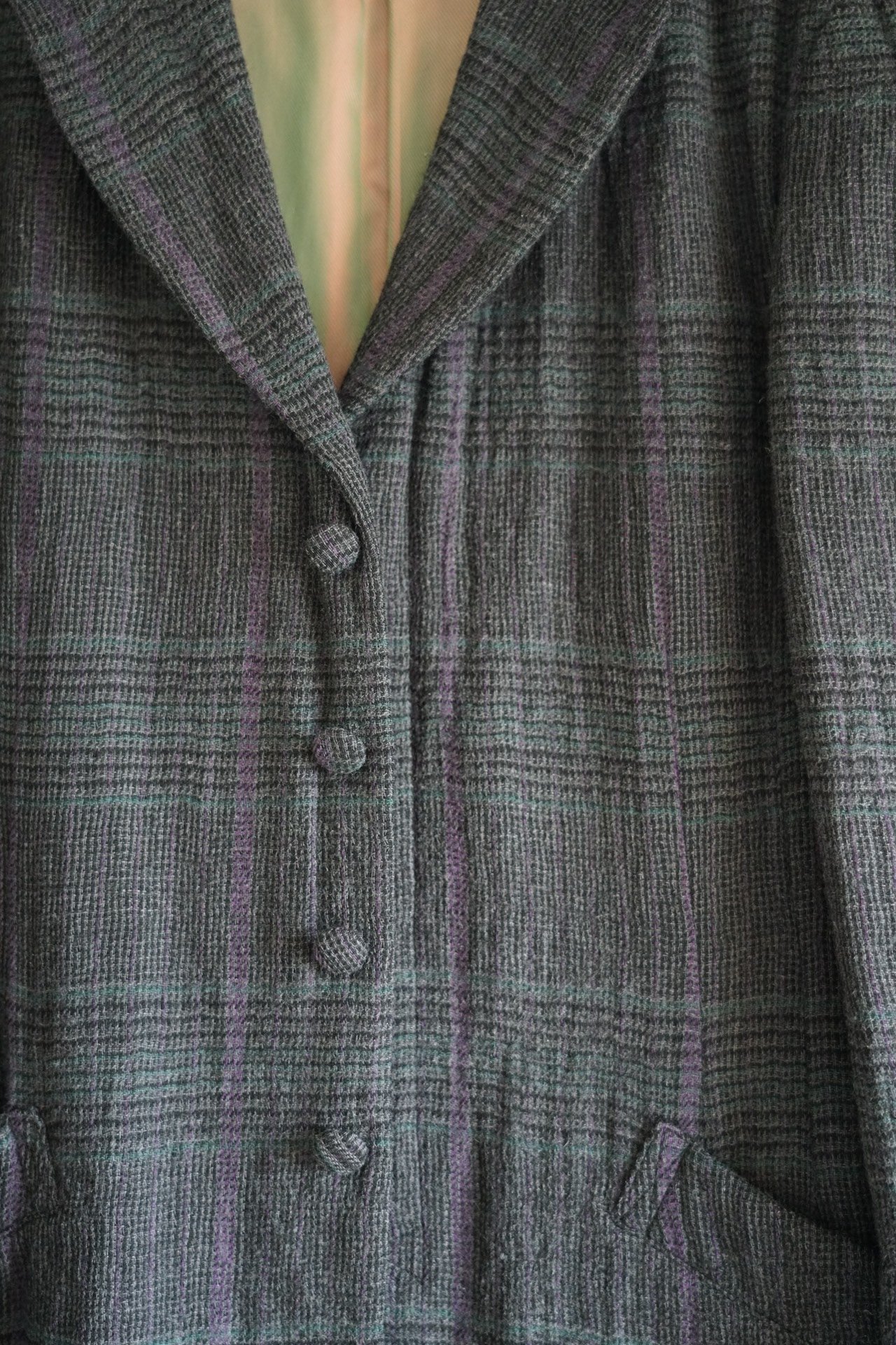 Yohji Yamamoto 2012 AW Plaid Coat — back