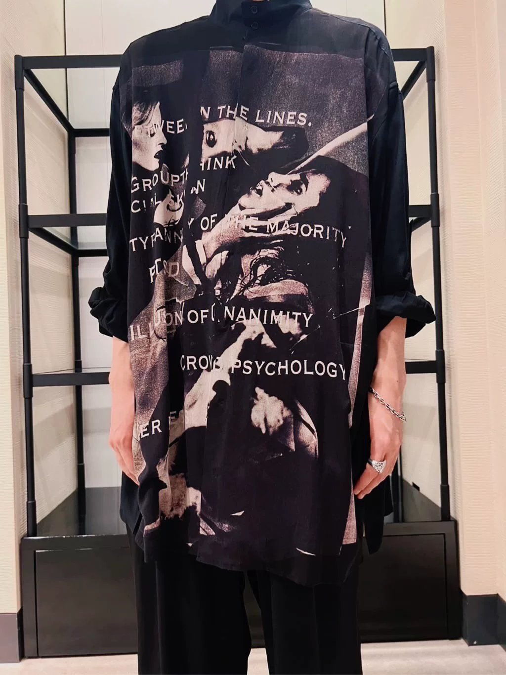 Yohji Yamamoto 23SS Dante Portrait Shirt — detail